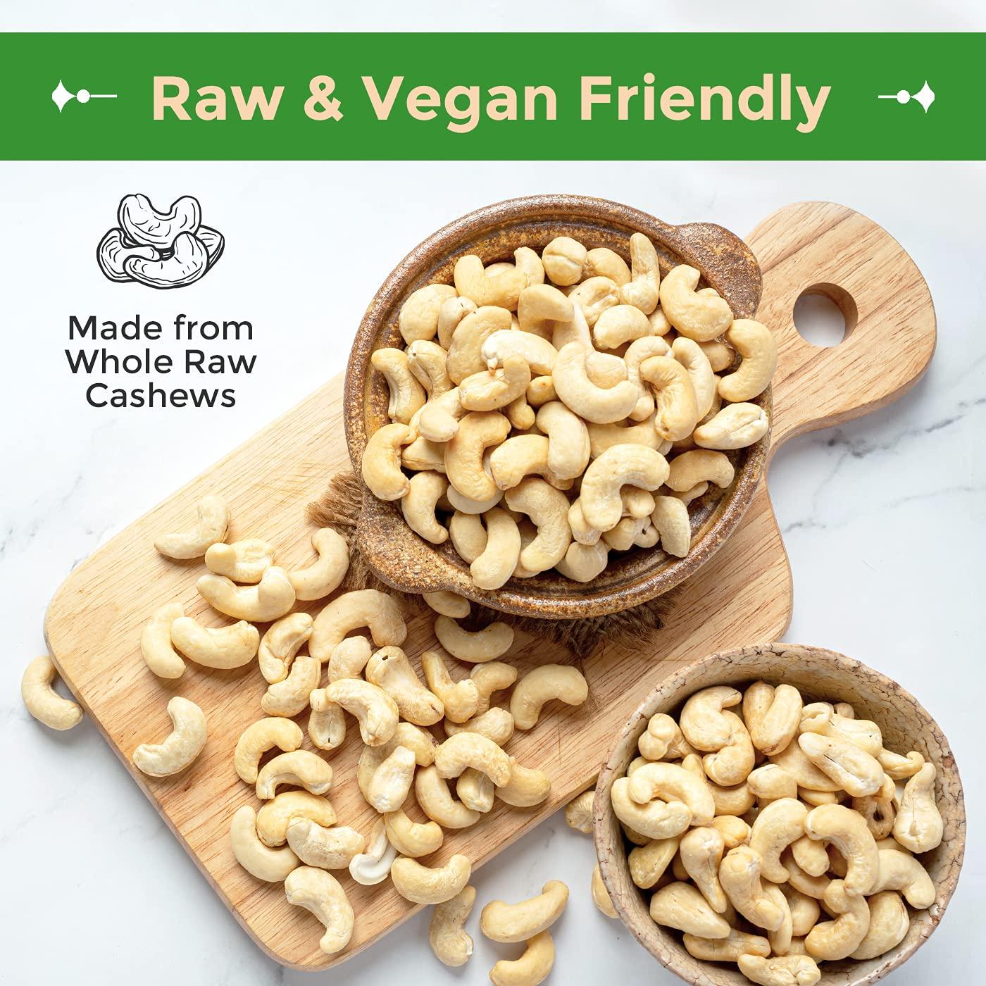 Sincerely Nuts Raw Cashews Whole and Unsalted Healthy Snack, Source