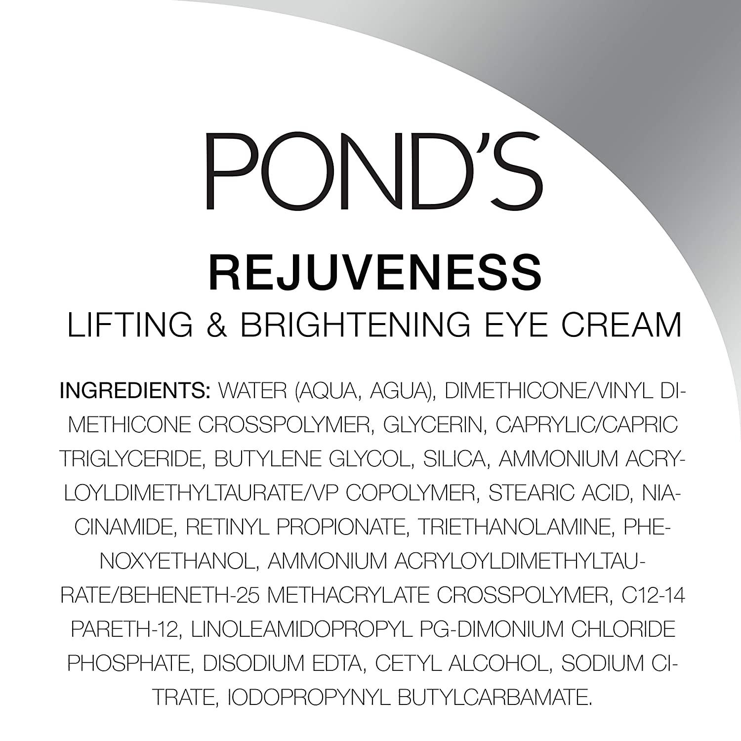 Pond's Brightening Eye Cream Visibly Reduces the Look of Wrinkles Rejuveness Eye Wrinkle Cream