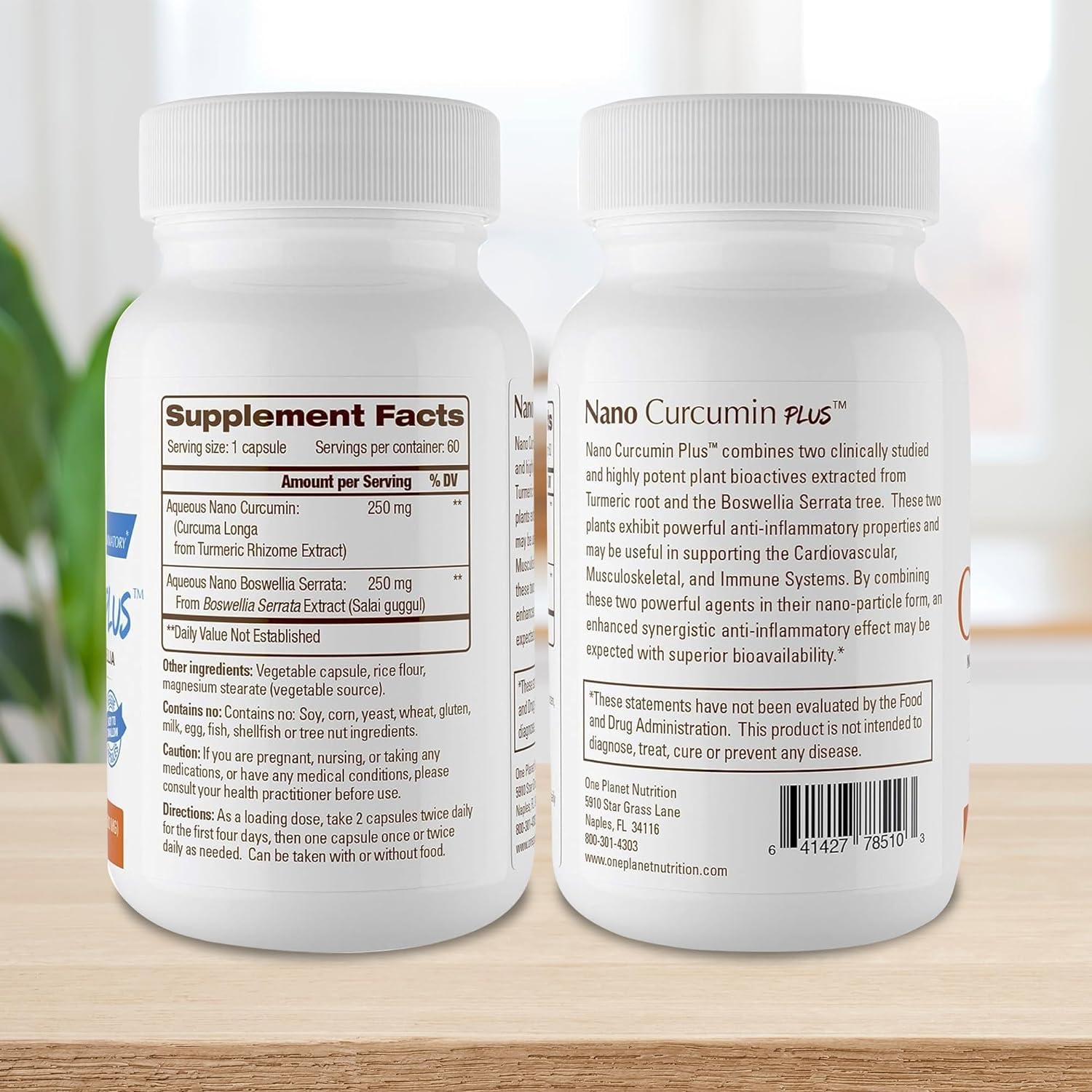 One Nutrition Nano Curcumin Plus 500 mg 60 Veggie Capsules