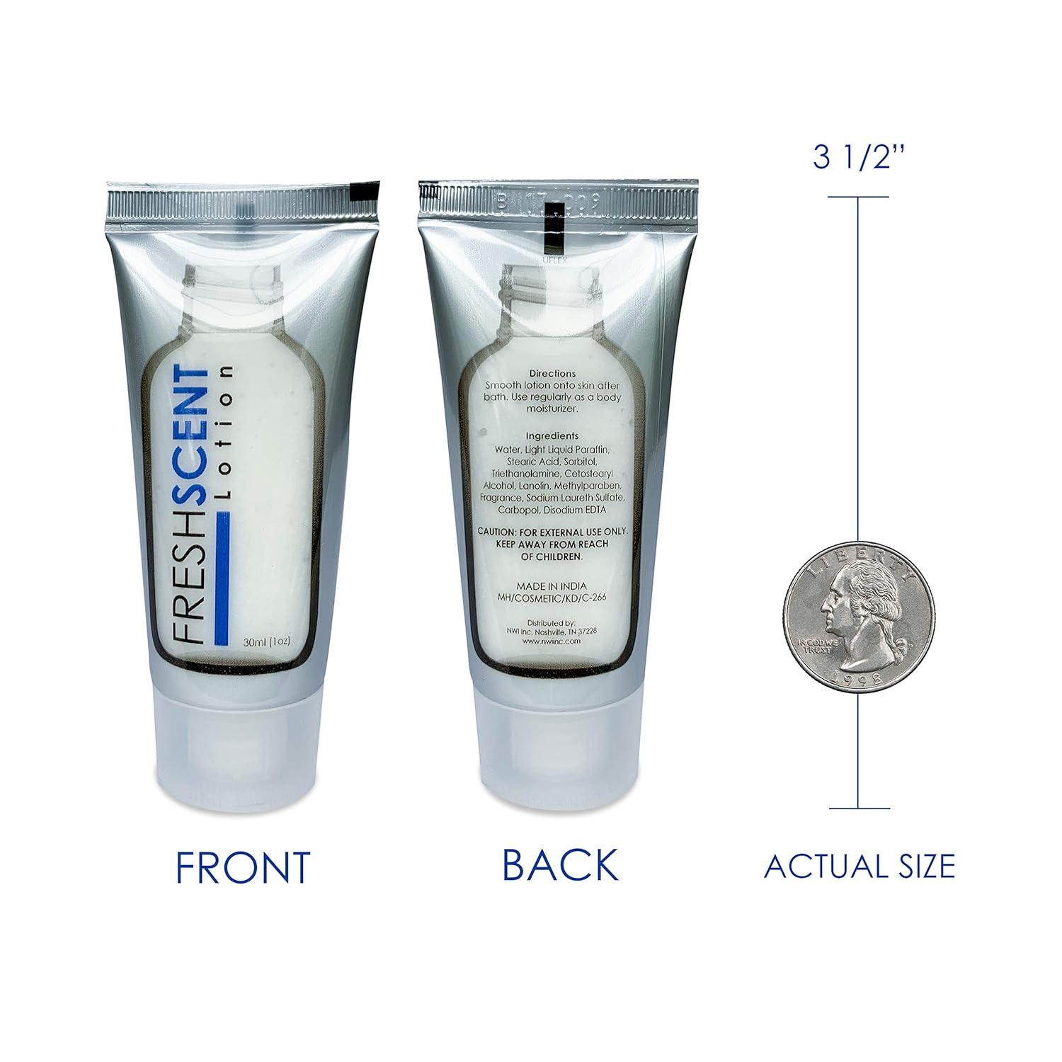 Freshscent Lotion 1oz (100 Pack) Hotel Travel Size Bulk Amenities and