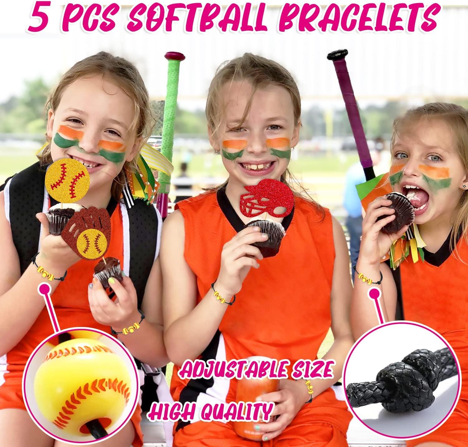 Softball Birthday Decorations Happy Birthday Banner Softball Cake