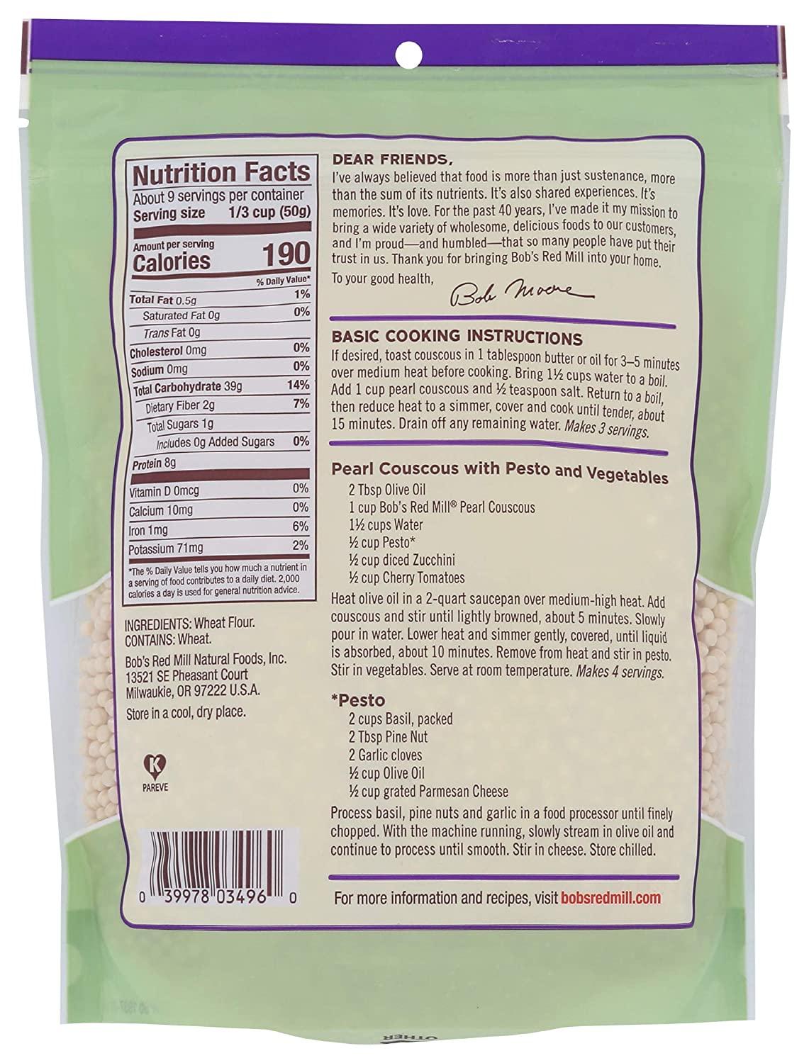 bob's red mill traditional pearl couscous