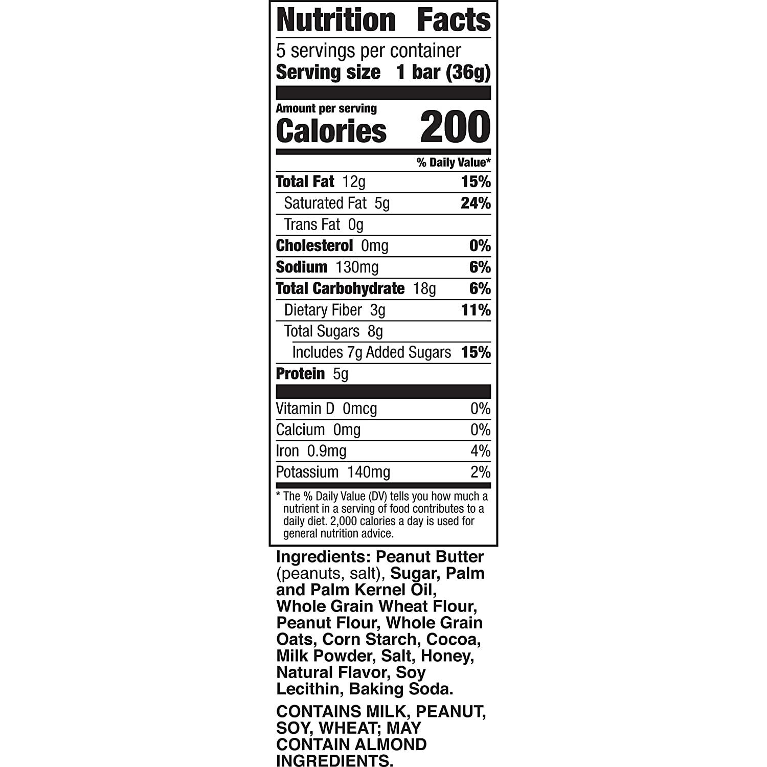 Nature Valley Wafer Bars, Peanut Butter Chocolate, 1.3 oz, 5 ct (Pack of 6)