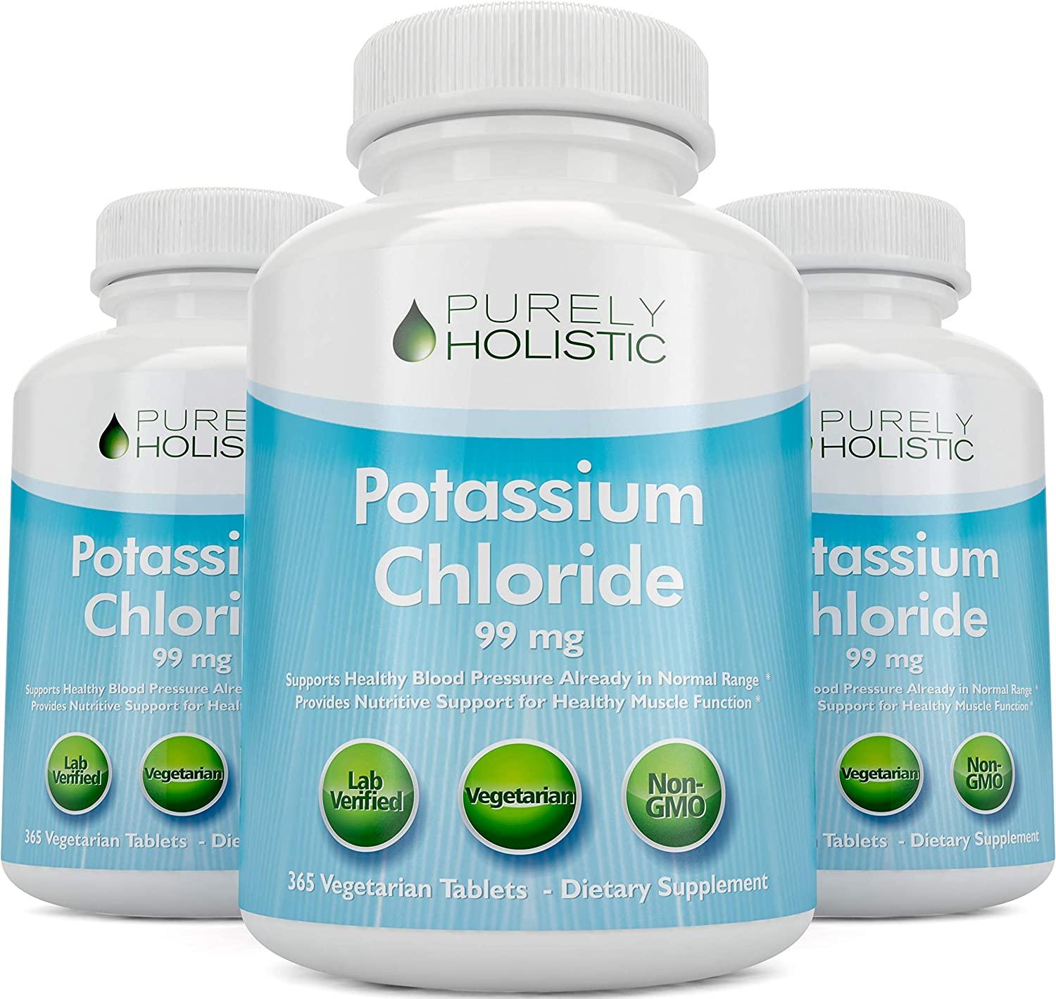 Potassium Supplement 365 Tablets 1 Year Supply Potassium Chloride