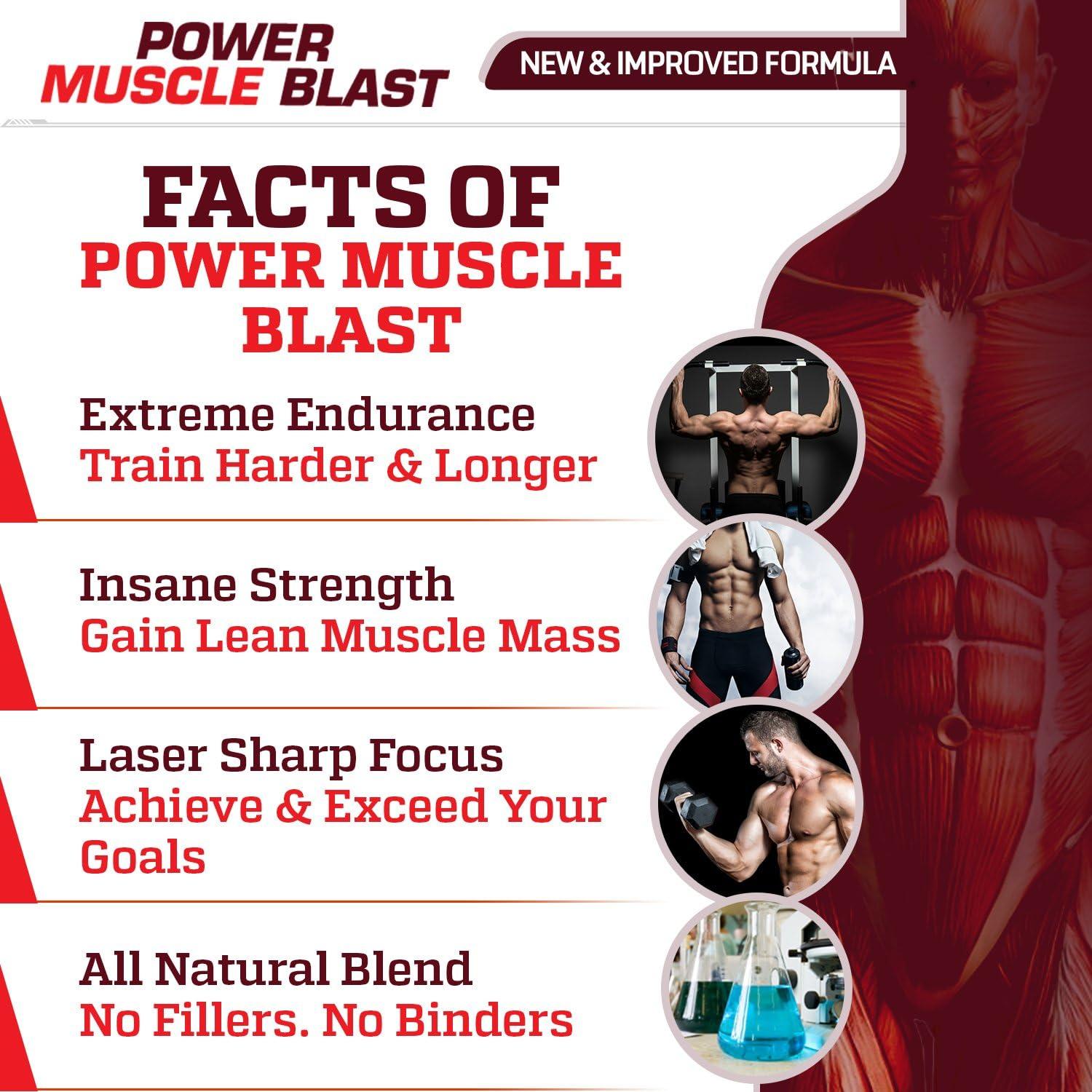 Power Muscle Blast - Max Strength & Advanced Muscle Growth Blend ...