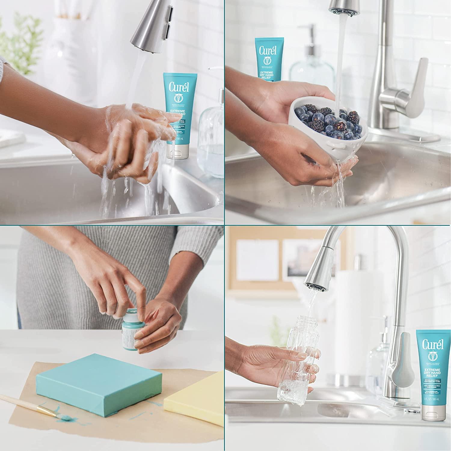 Curl Extreme Dry Hand Dryness Relief, Travel Size Hand Cream, Easily