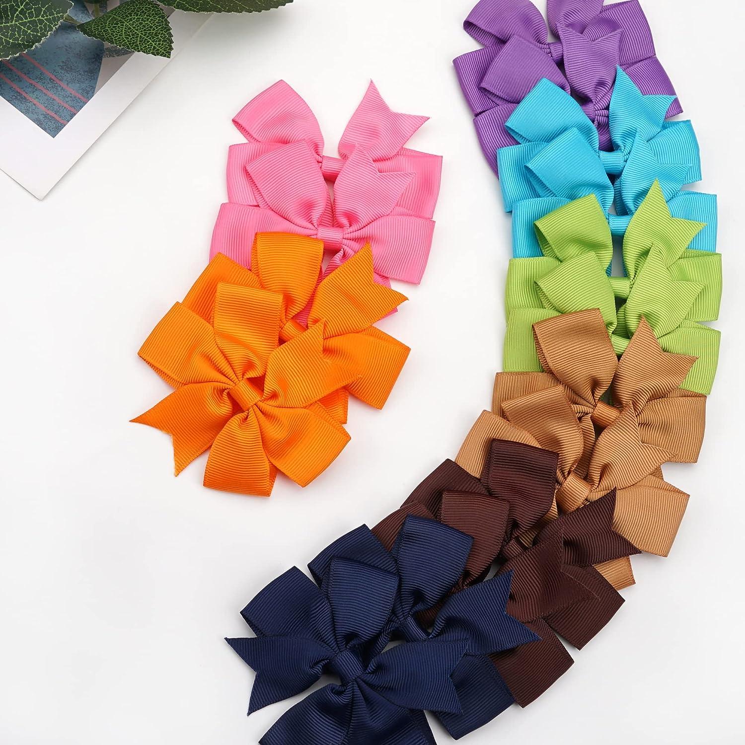 40 piece boutique grosgrain ribbon pinwheel hair bows new arrivals