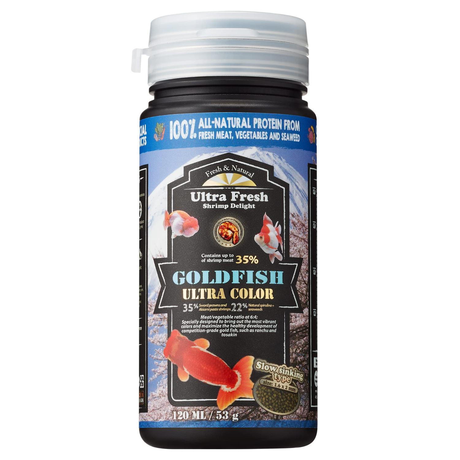 Ultra Fresh Sinking Goldfish Food | Color Enhancing Diet with Natural ...