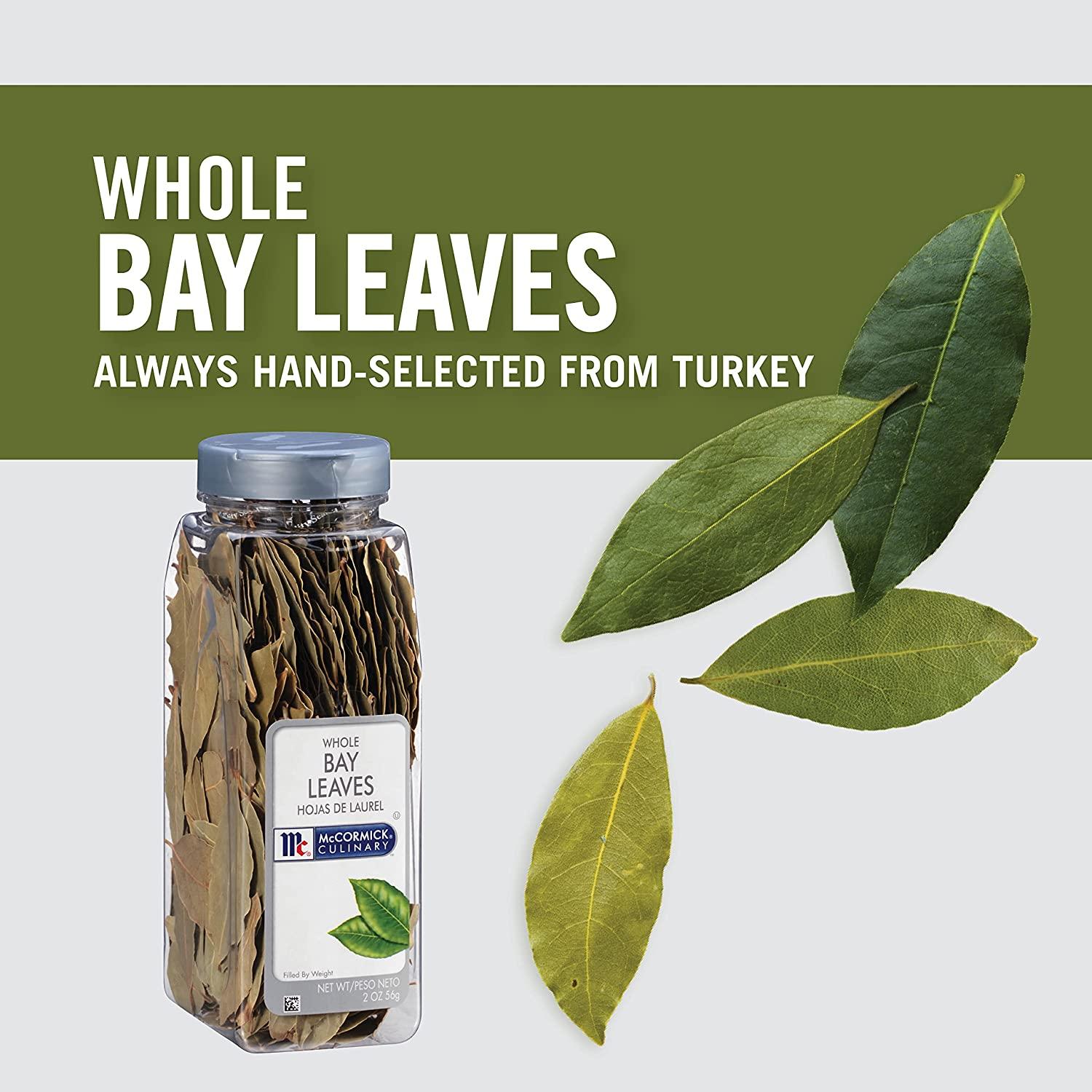 McCormick Culinary Whole Bay Leaves, 2 oz One 2 Ounce Container of