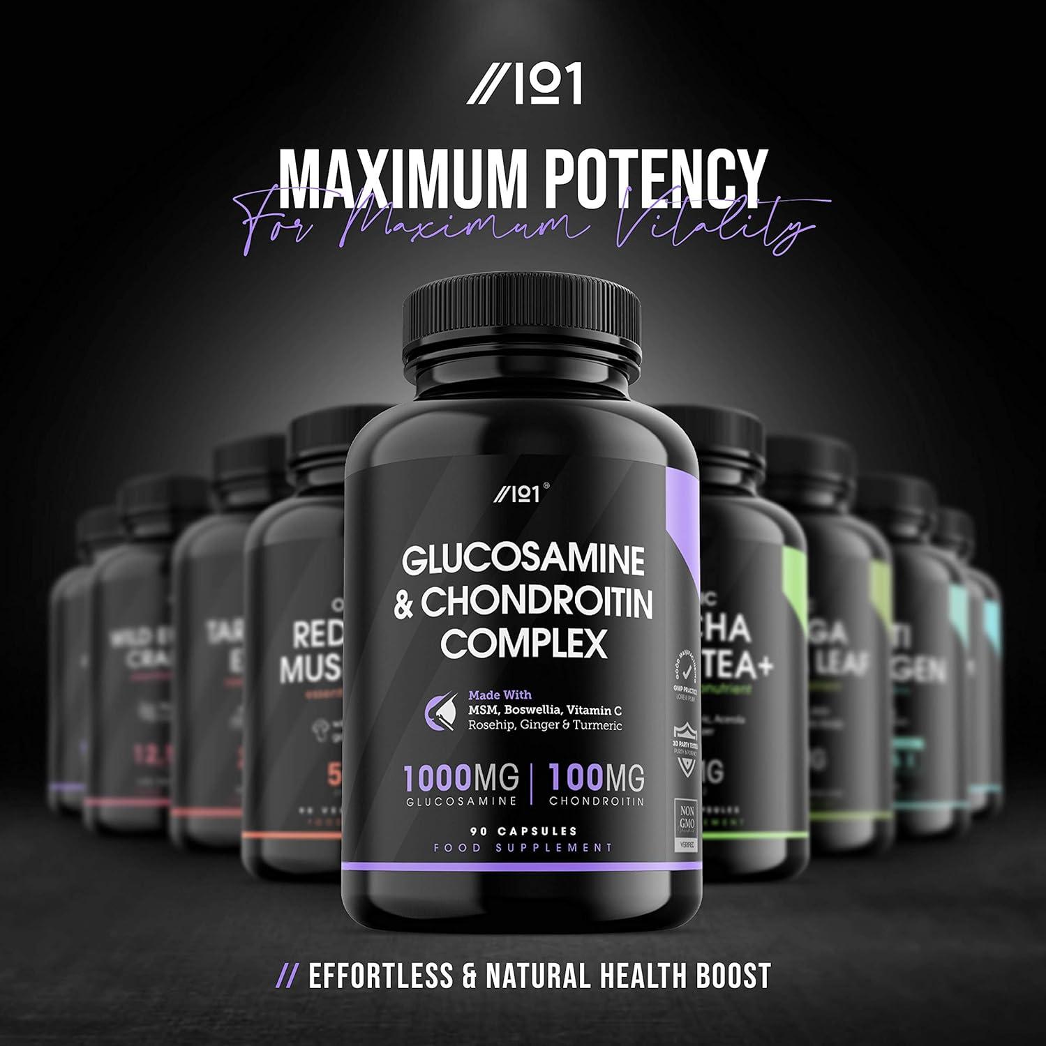Glucosamine & Chondroitin Complex with MSM Boswellia Rosehip Ginger