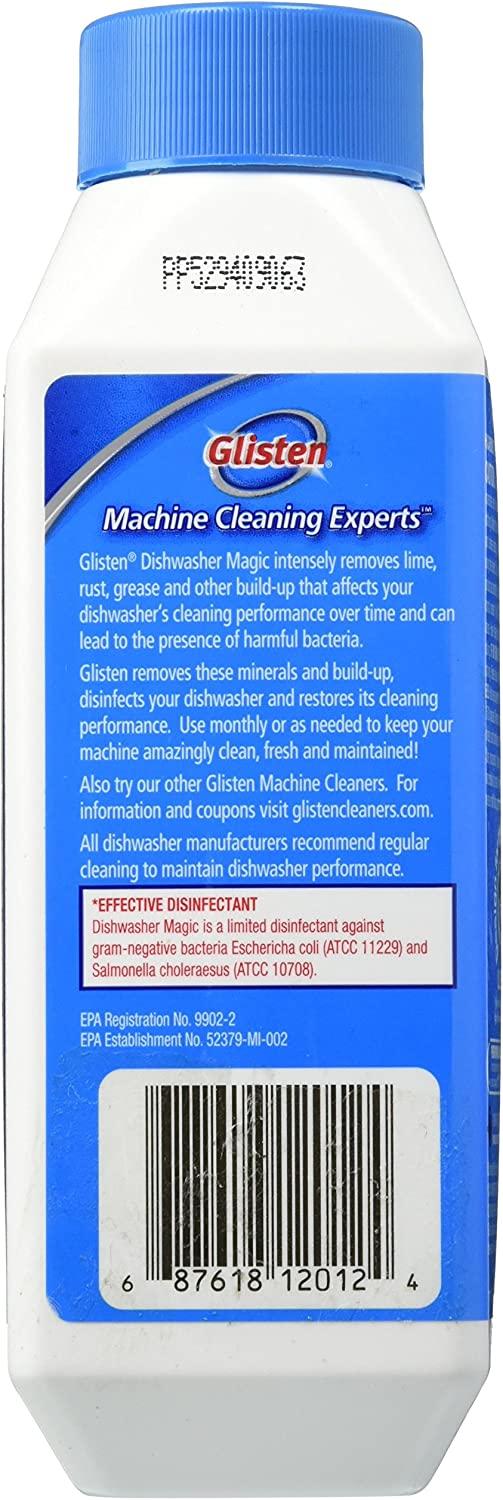 Glisten Dishwasher Magic Disinfectant & Cleaner Lemon 12 Oz