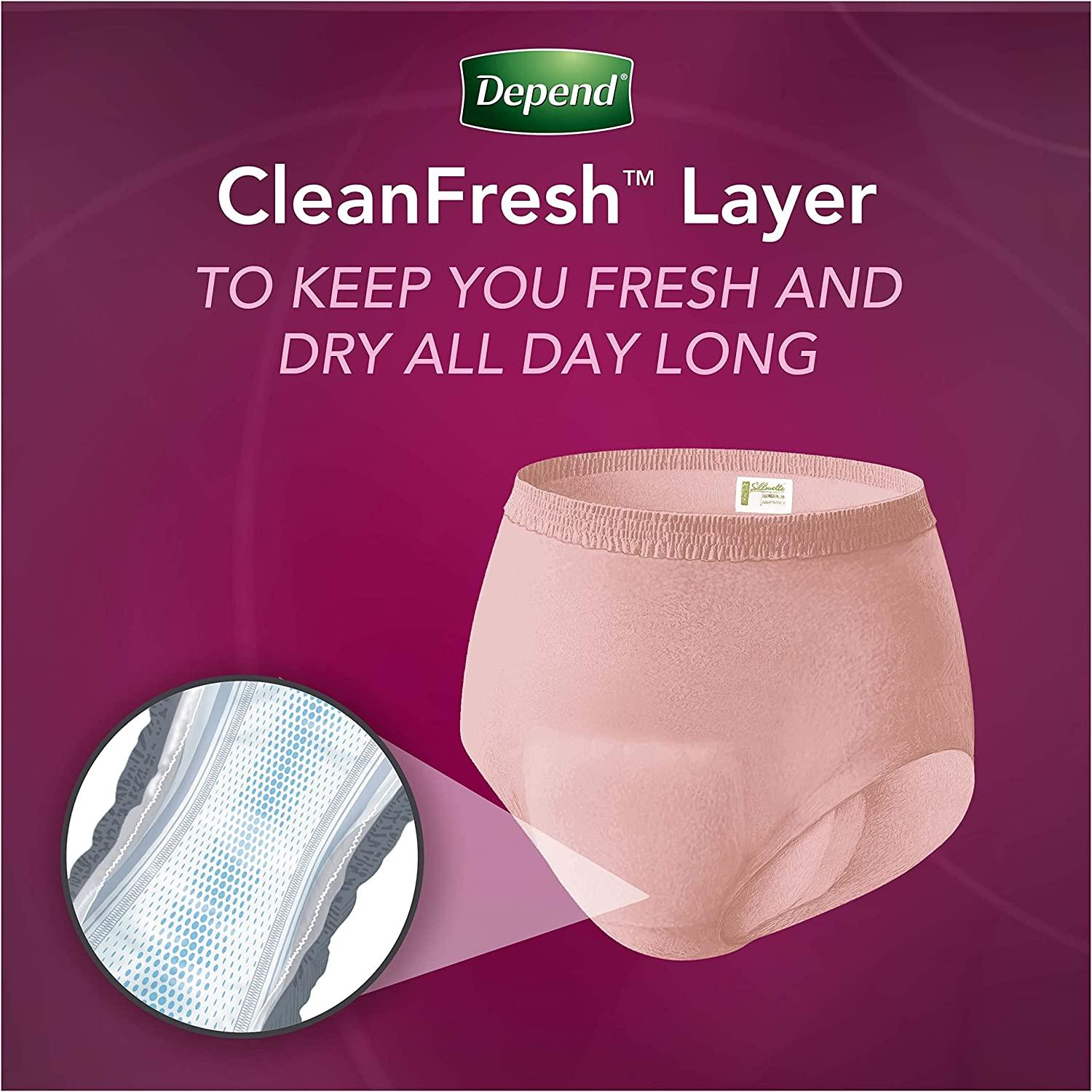 Depend Silhouette Incontinence Briefs For Women - Maximum Absorbency