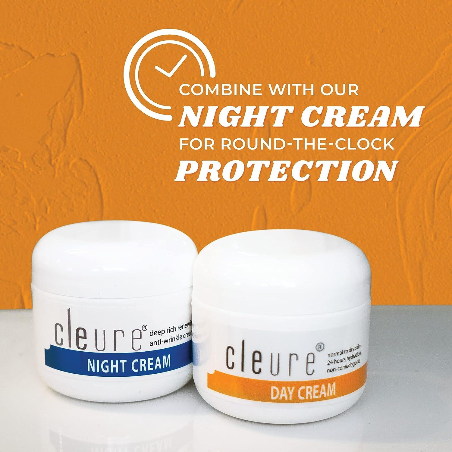 Cleure Anti-Aging Day Cream with Pure Shea Butter - Fragrance Free