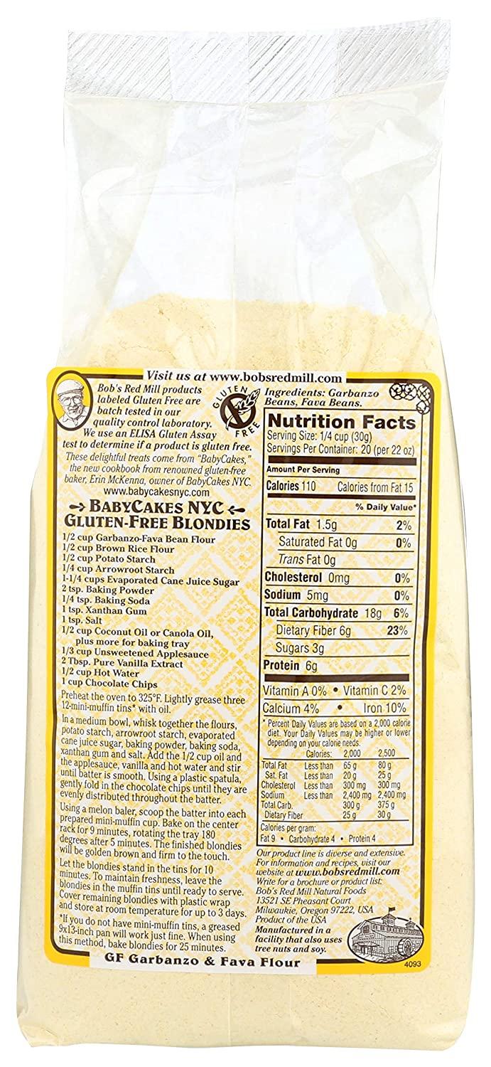 Bob's Red Mill Garbanzo Fava Flour, Gluten Free, 22 Ounce