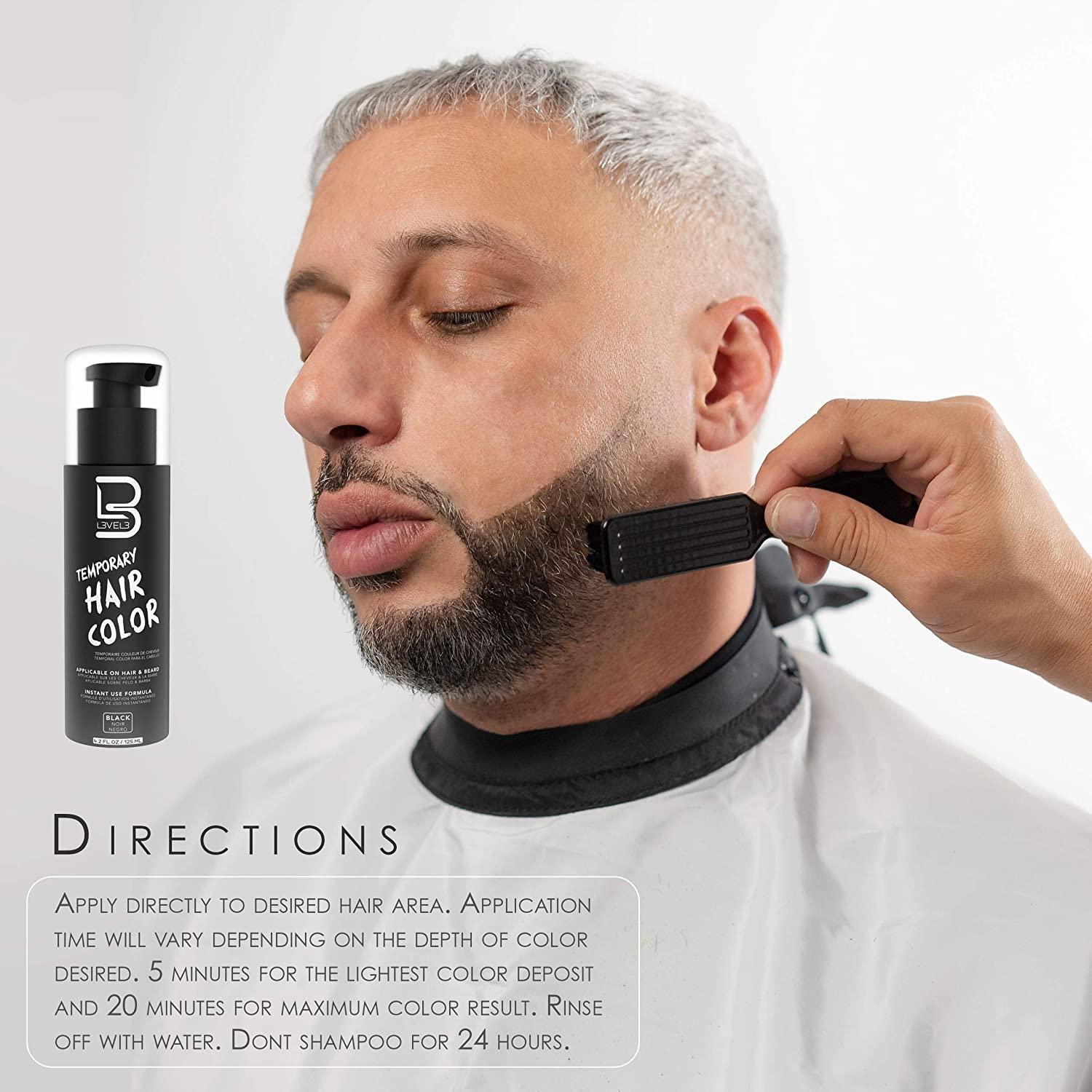 Level 3 Temporary Beard Color For Black Hair Beards Full Beard in