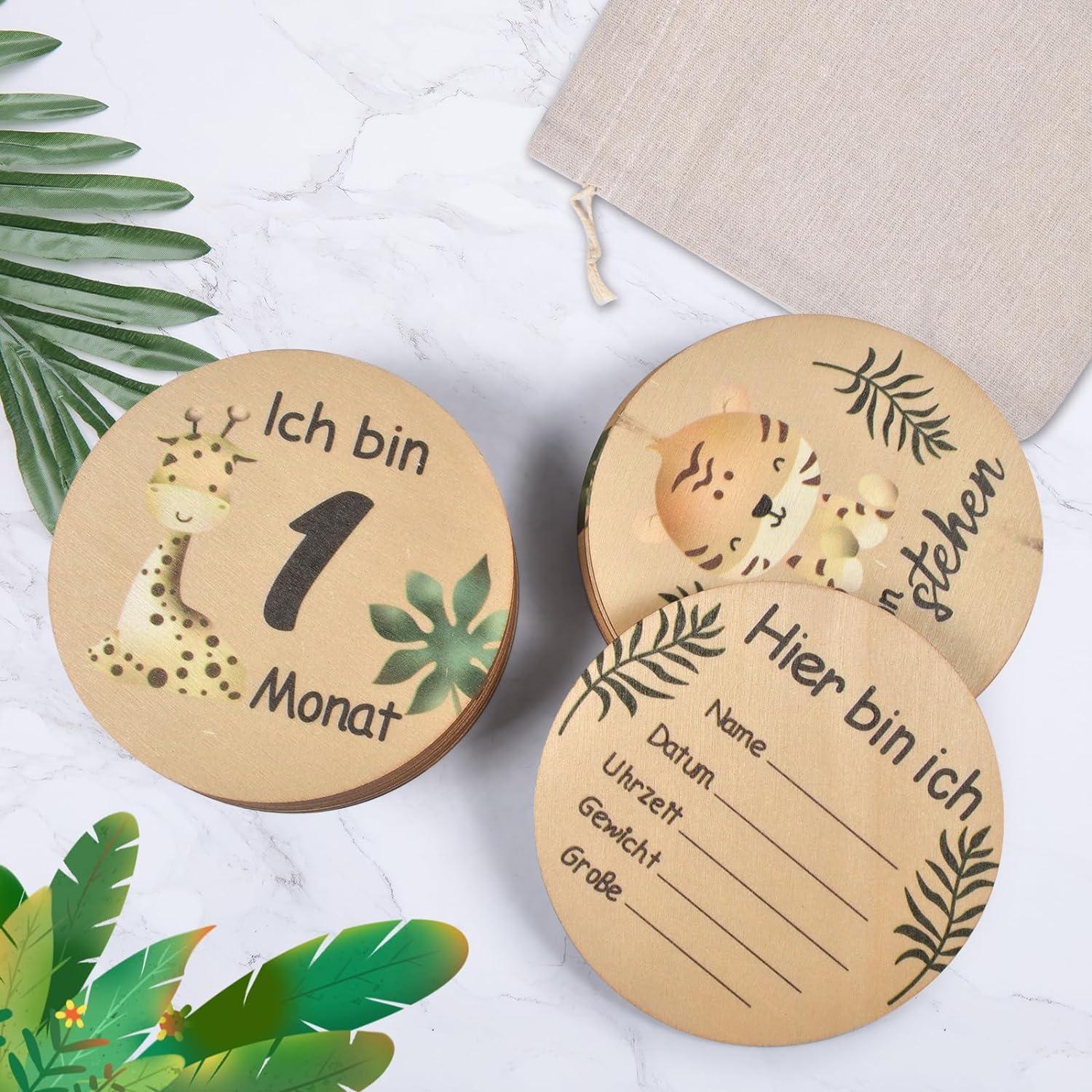 Acrylic Baby Milestone Markers, Monthly Milestones, Newborn Birth