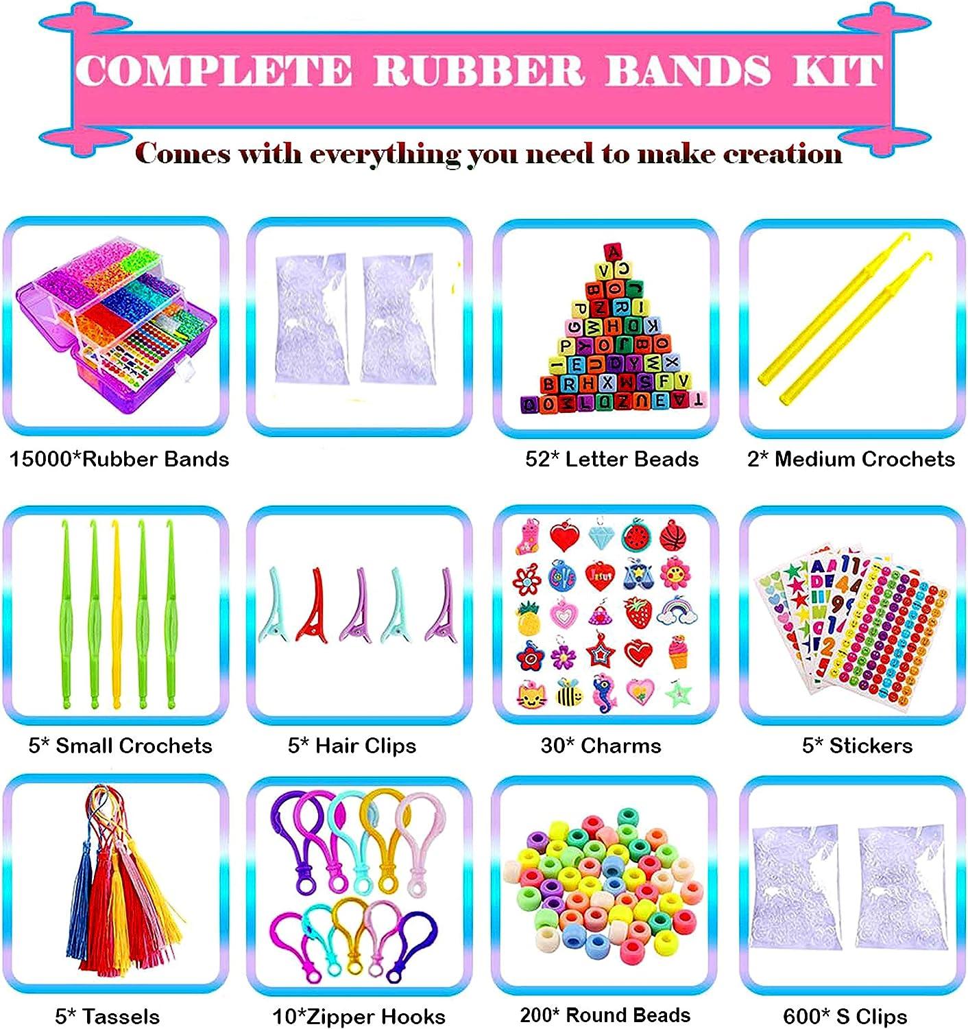Amazon.com : Baby Hair Ties Elastics Hair Band For Kids Toddlers Girls,  Small Rubber Bands Ponytail Pigtails Scrunchies, DIY Colorful Couples  Bracelet, Hand Woven Bracelets Making Kit Gifts for Women Lovers Friend :