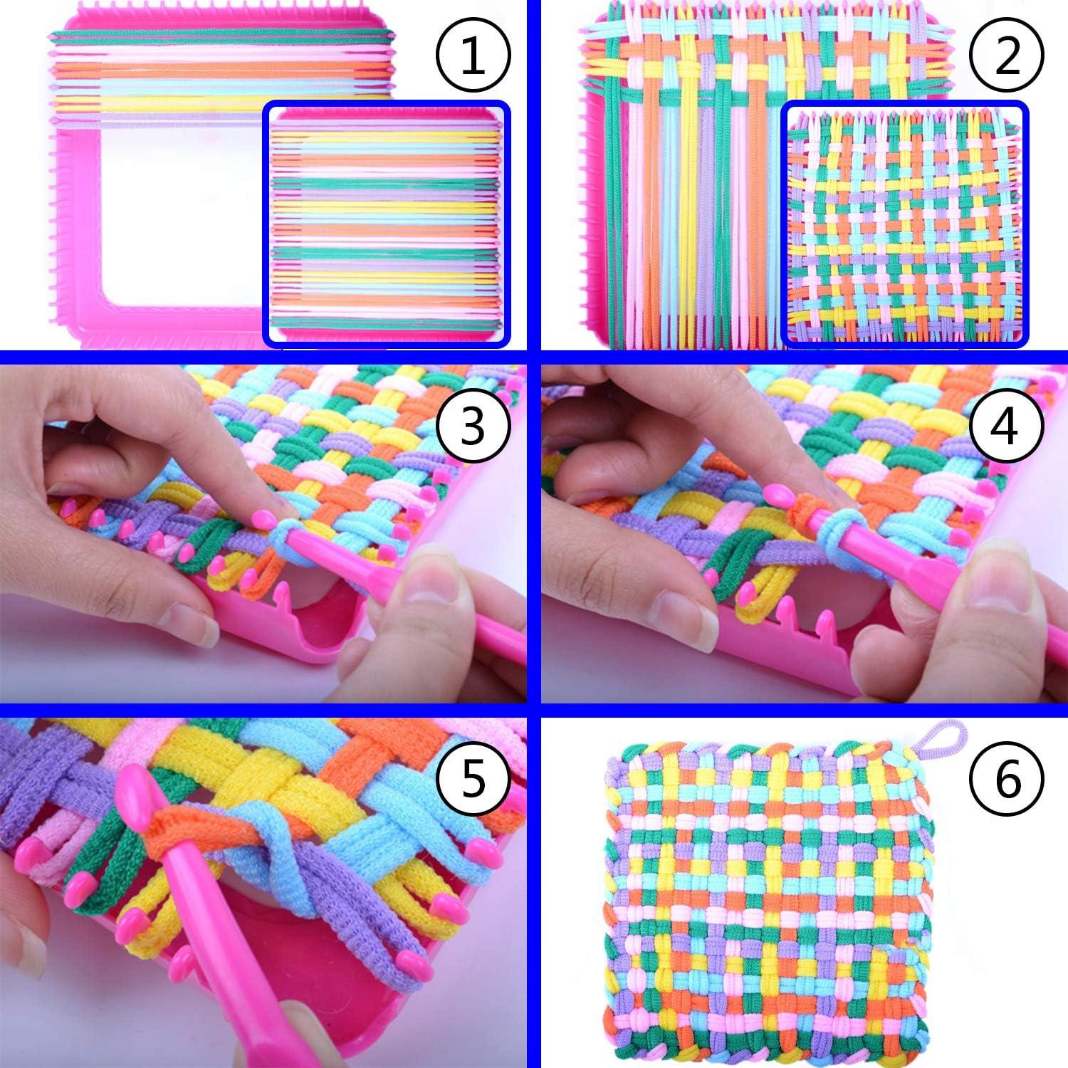 12 Colors Ourtroness Loom Potholder Loops Refill 192 Pieces for Kids