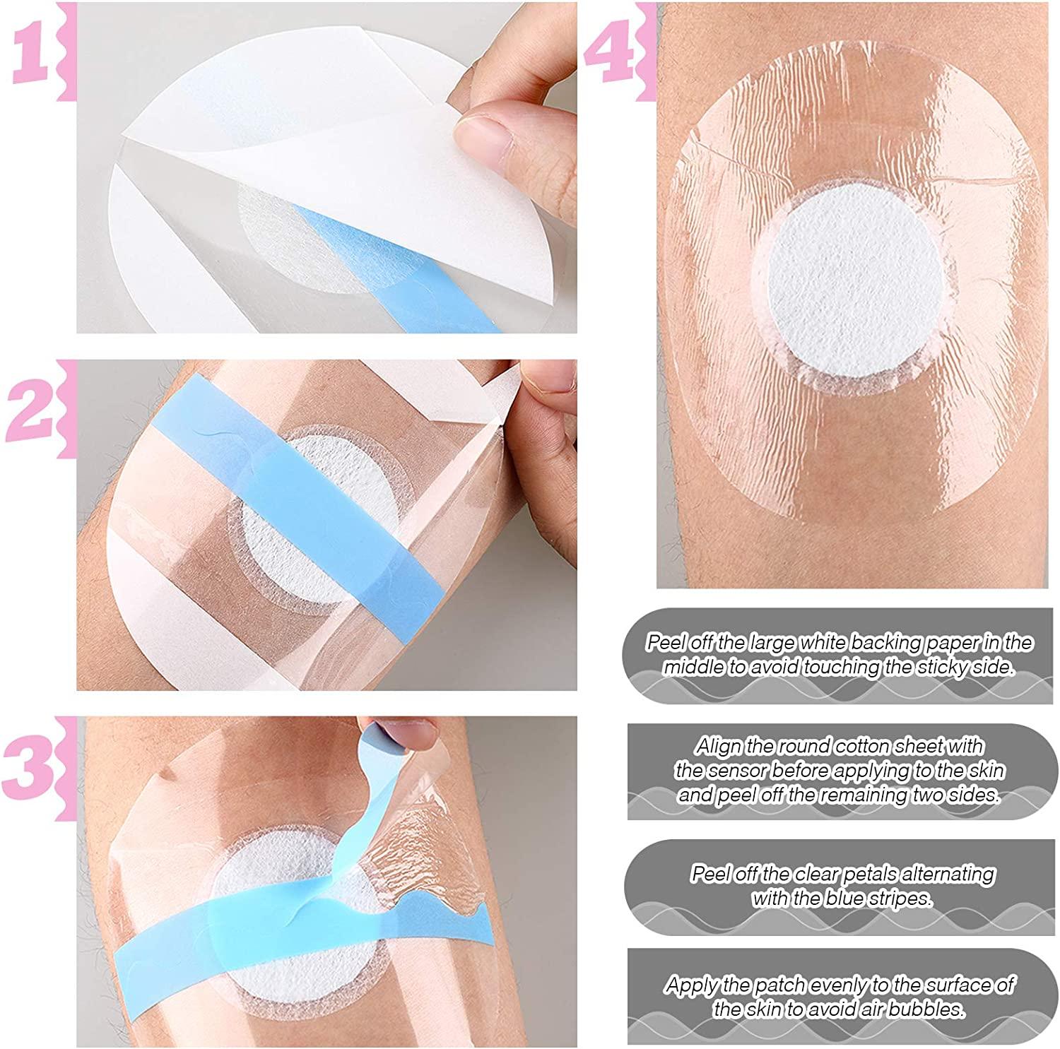 100 Pcs Dexcom G6 Overpatch Waterproof Transparent G6 Adhesive Patches  Clear CGM