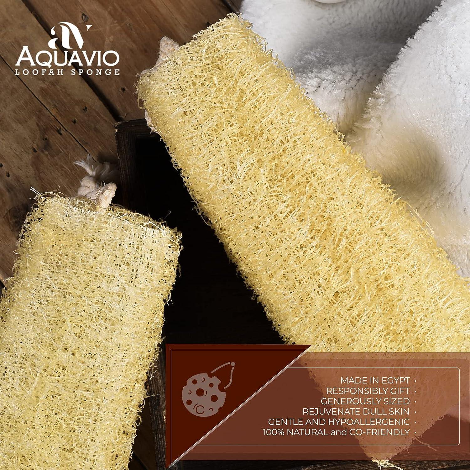 3pcs Natural Loofah Sponges Exfoliating Shower Scrubber for Face