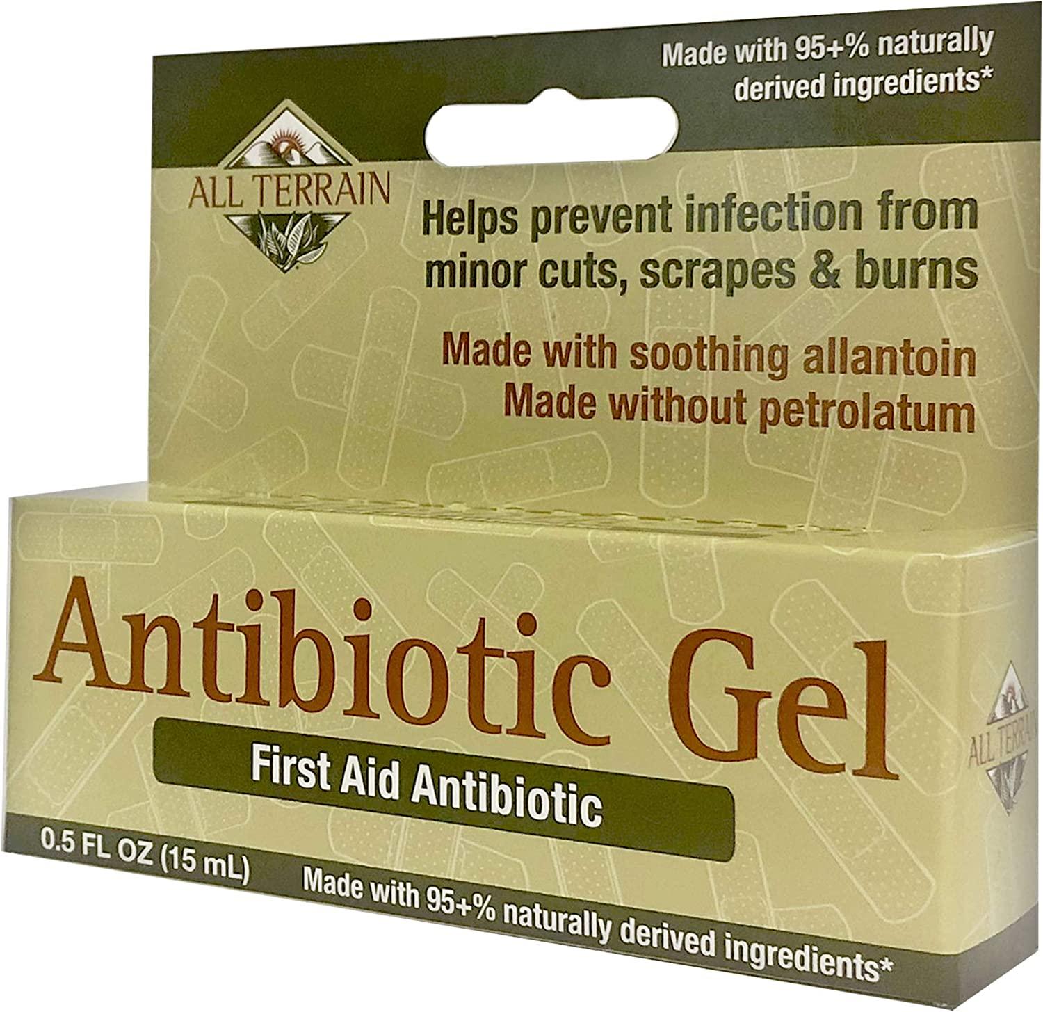 All Terrain Antibiotic Gel Natural First Aid with Bacitracin
