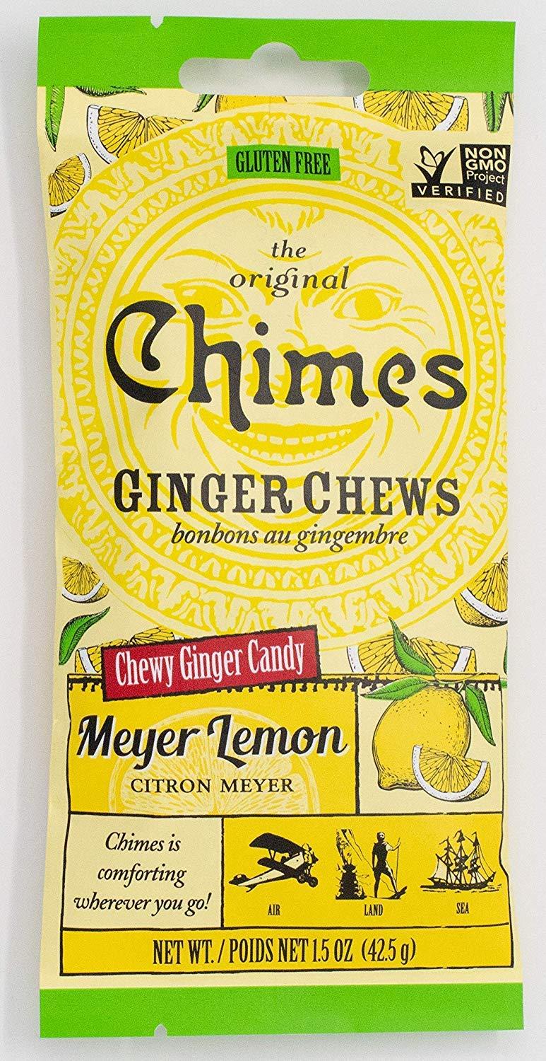 CHIMES Ginger Chews Meyer Lemon, 42.5 GR