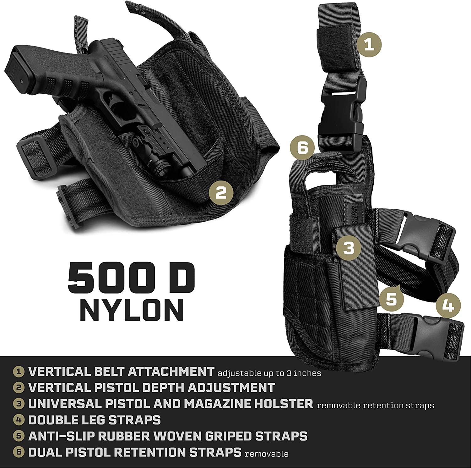 Tacticon Universal Drop Leg Holster Combat Veteran Owned Tactical