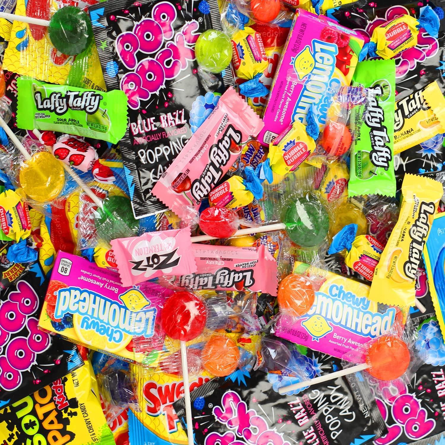 Candy Mix Assorted - Candies Bulk - 4 Pounds - Pinata Stuffers - Fun Size - Individually Wrapped - Party Candies for Kids, Kids Unisex, Size: 4 lbs