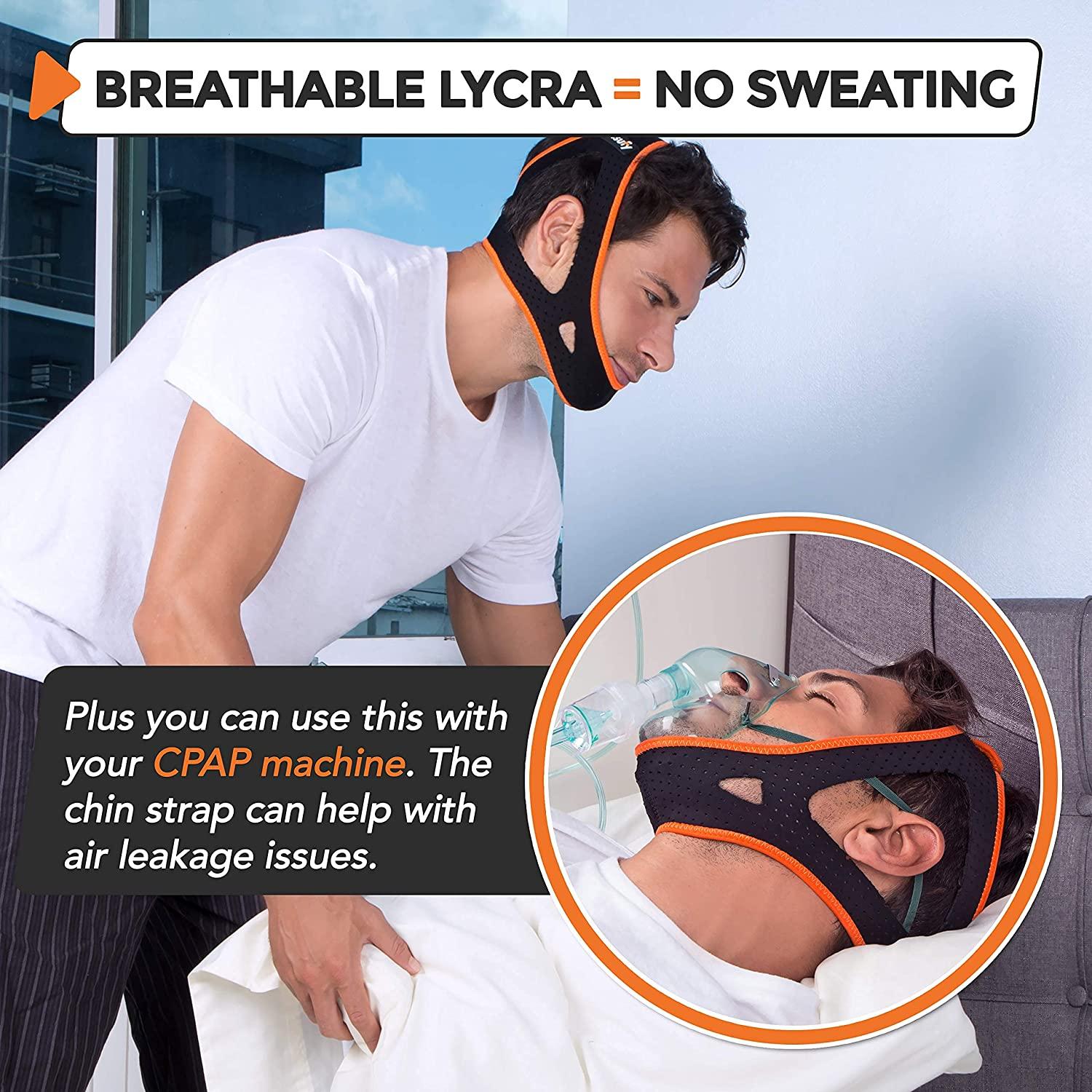 Anti Snoring Chin Strap for CPAP Users and Mouth Breathers Ultra Soft