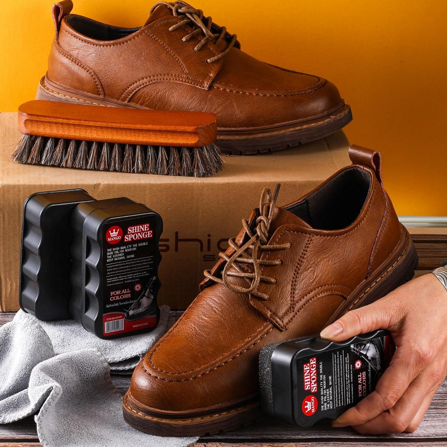 Shoe Polish Dress Shoe Cleaner Shoe Care Kit: Cleaner, Polish