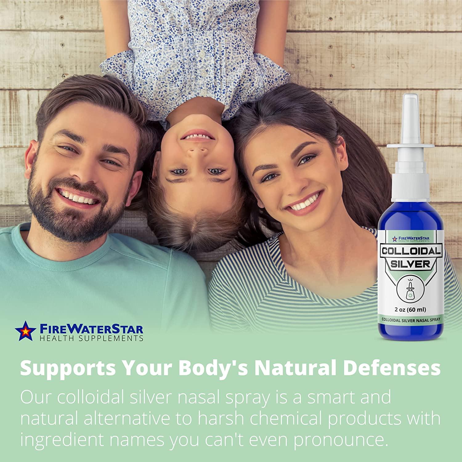 Colloidal Silver Nasal Spray 2oz Ultra Fine Silver Mist 50 ppm