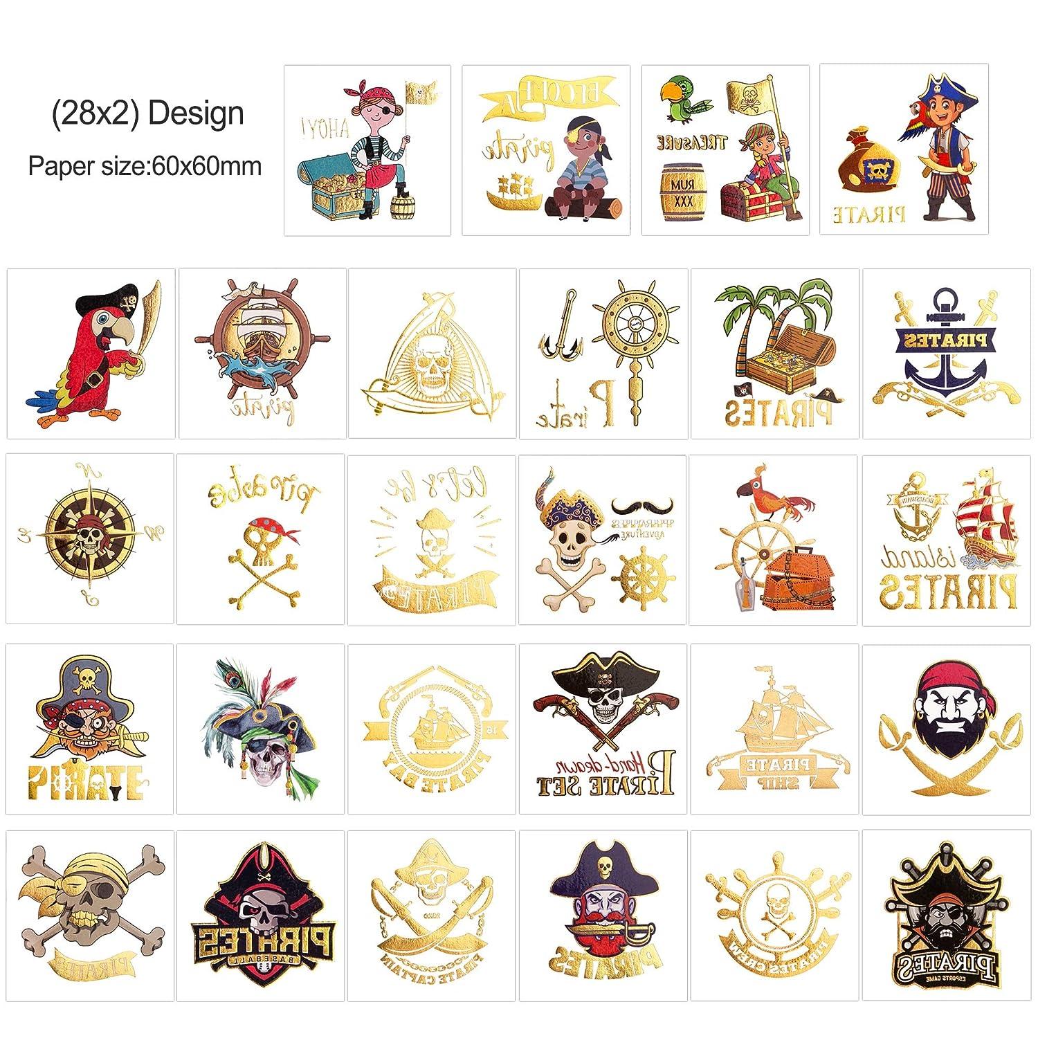 Printable Personalized PIRATE Stickers or Gift by PinkPeaPaperie, $8.00