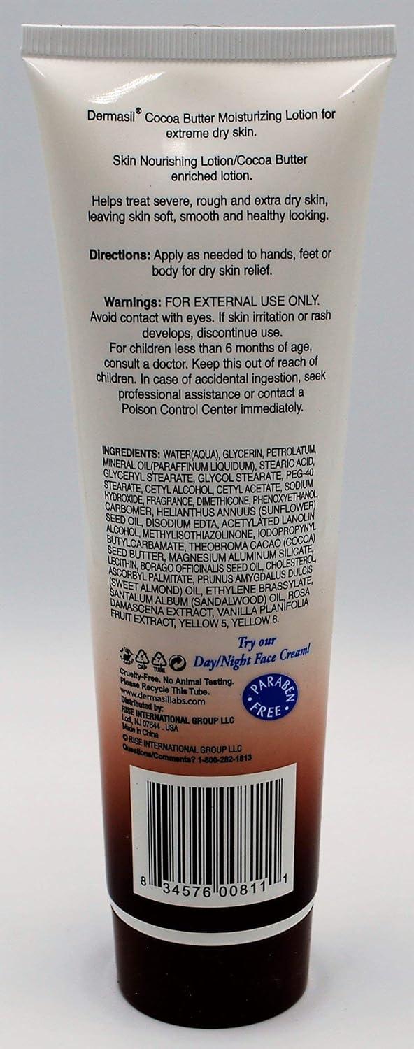 Dermasil Cocoa Butter Moisturizing Body Lotion 10 fl oz Pack of 3