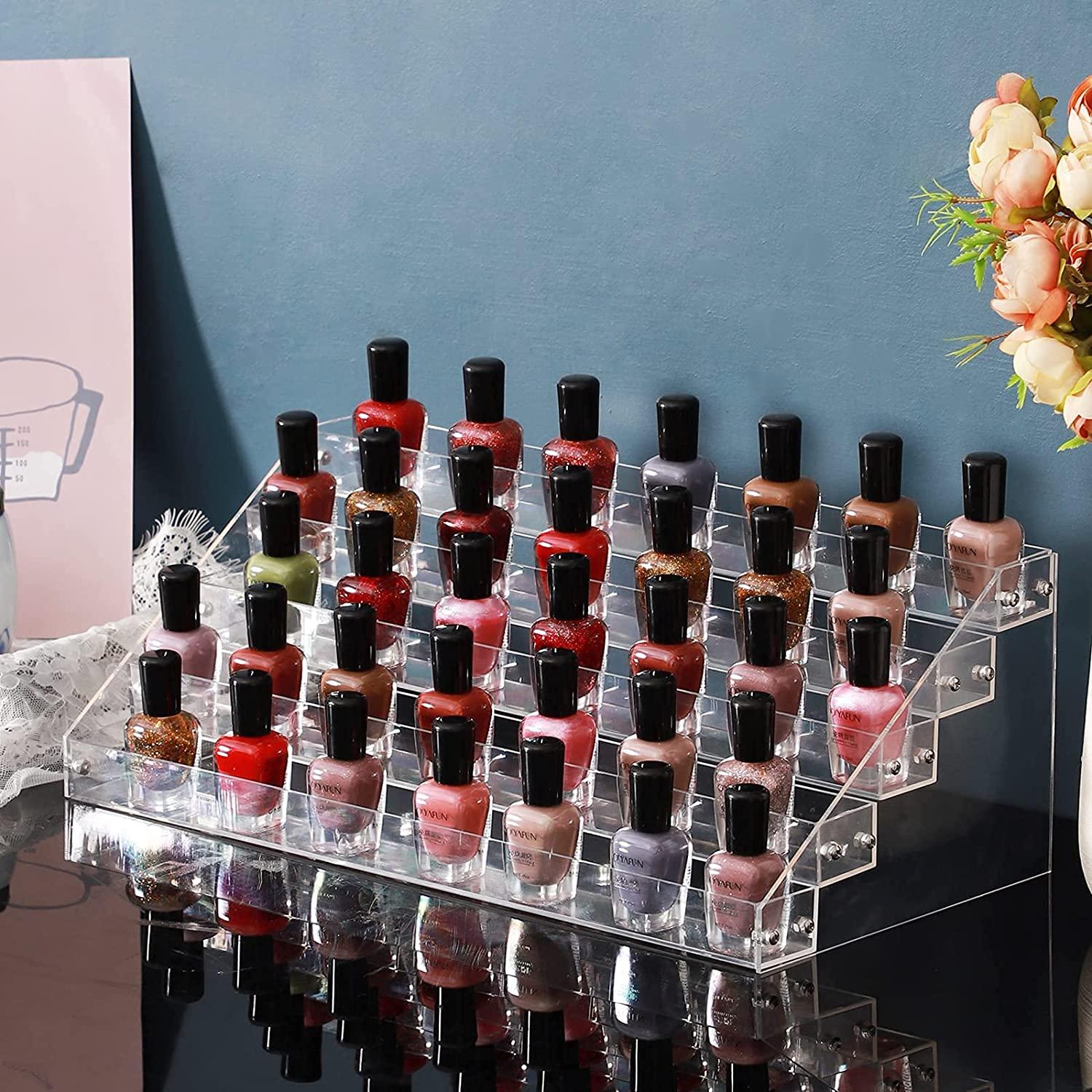 1 To 7 Tier Nail Polish Rack Tabletop Acrylic Display Stand Clear Lipstick  Holder Essential Oils Shelf Manicure Storage Organize - Price history &  Review | AliExpress Seller - Acolehuma Nail Art Store | Alitools.io