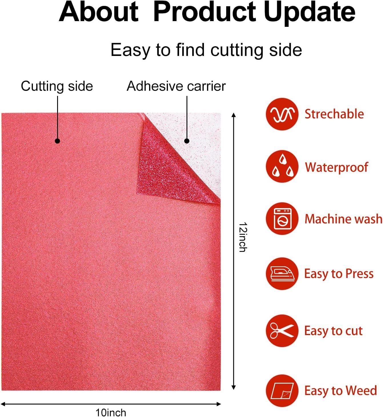 Pink HTV Heat Transfer Vinyl Roll- 12 x 12FT Pink HTV Vinyl for Shirts -  Easy to Cut & Weed Iron on Vinyl for Clothes(Pink) 