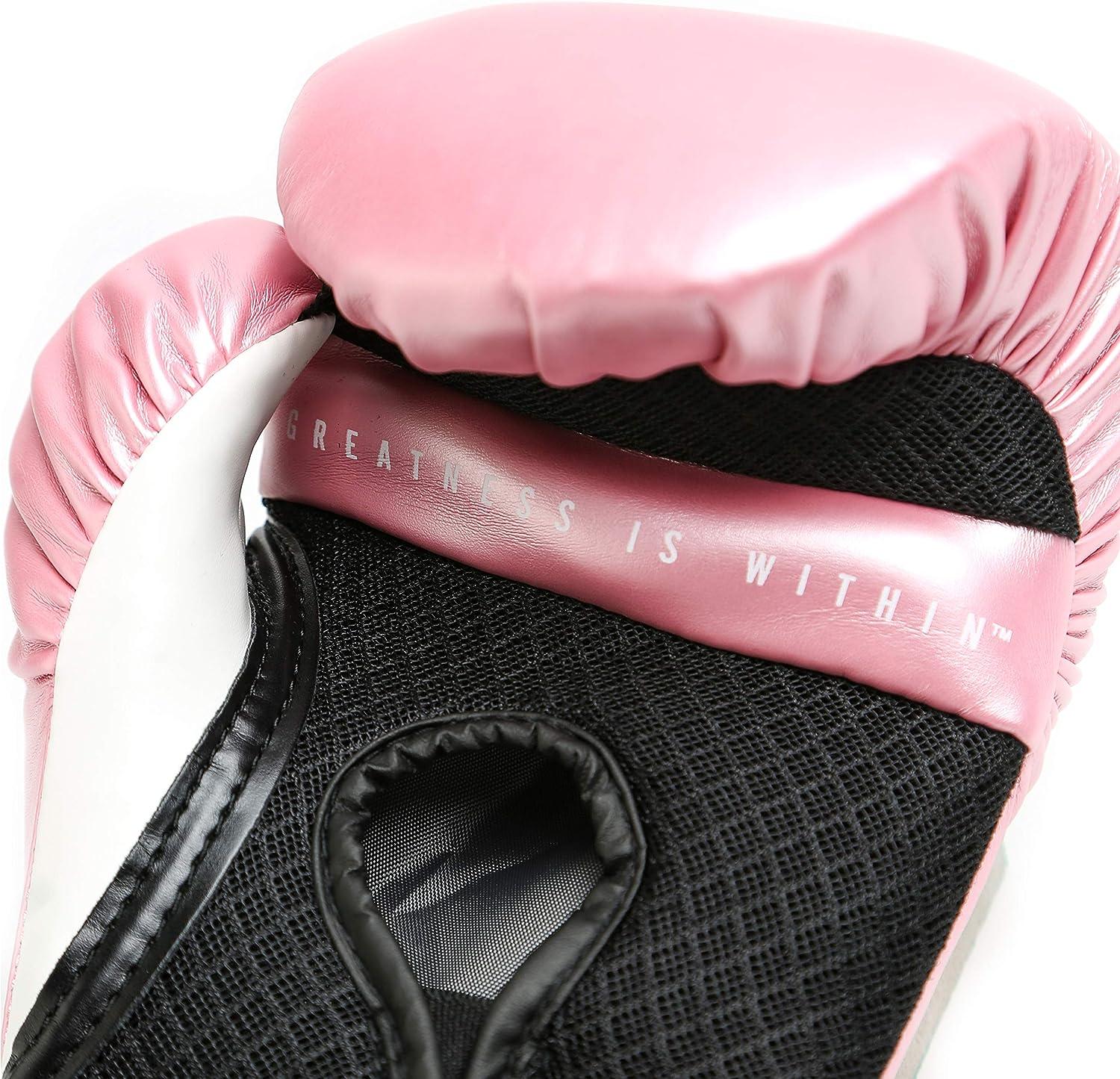 Everlast Elite Pro Style Training Gloves Pink/White 12 oz