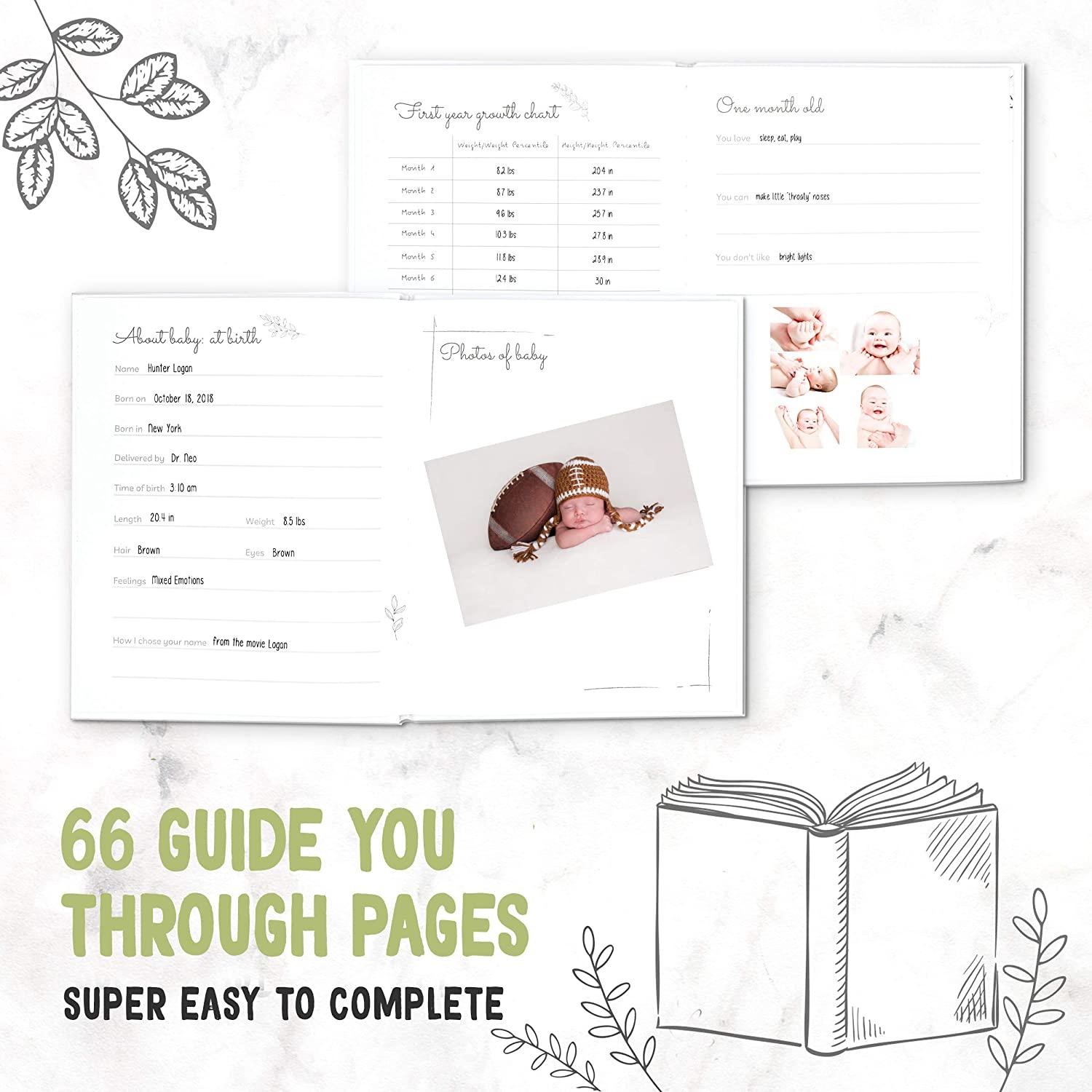 Baby Memory Book, Baby Scrapbook, Baby Journal