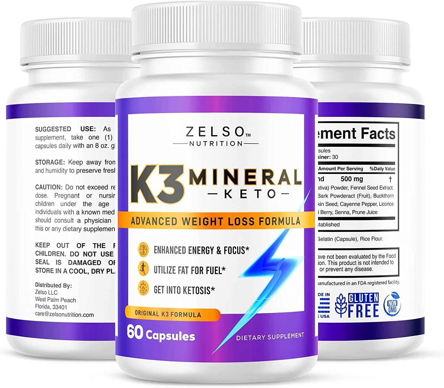 K3 Spark Mineral Pills By Zelso Nutrition Advanced K3spark Pill Formula For Men And Women 