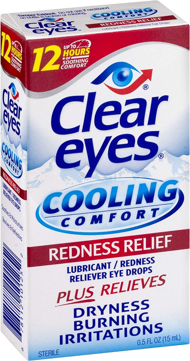 Clear Eyes Cooling Comfort Relief Eye Drops 0.5 Fl Oz - Redness Relief