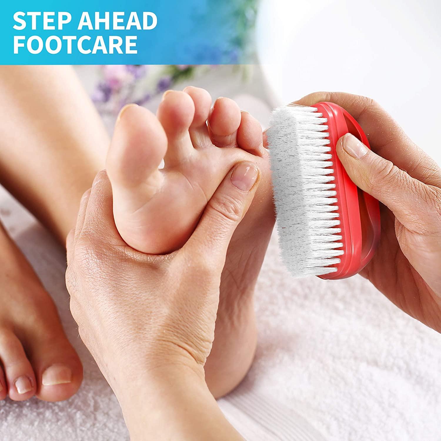 Konex PerfectGrip Large Hand and Nail Brush 4" X 21/4" X 11/2" (Red)