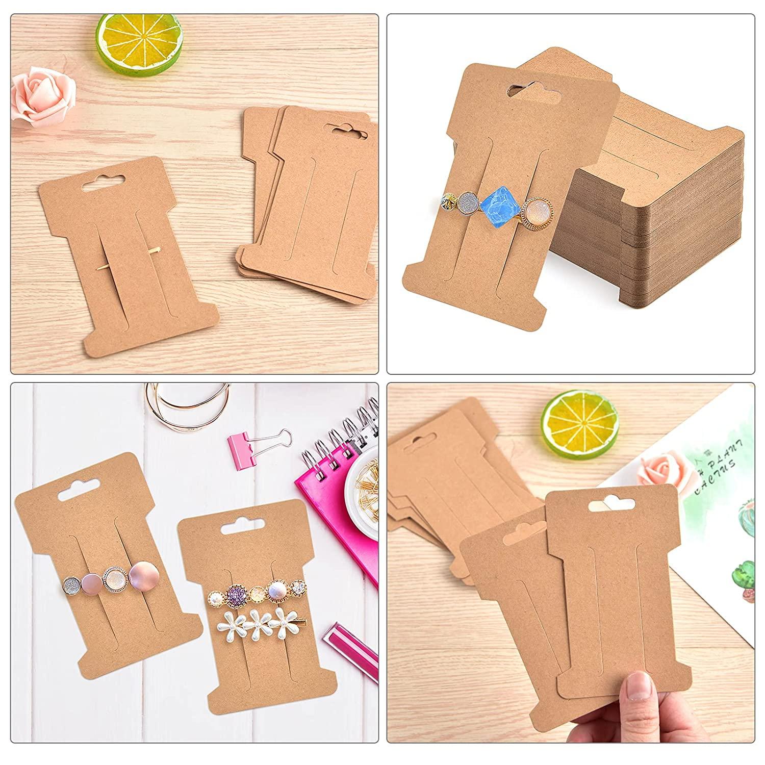 Coopay 150 Pieces Hair Clip Display Cards Hair Bow Display Holder