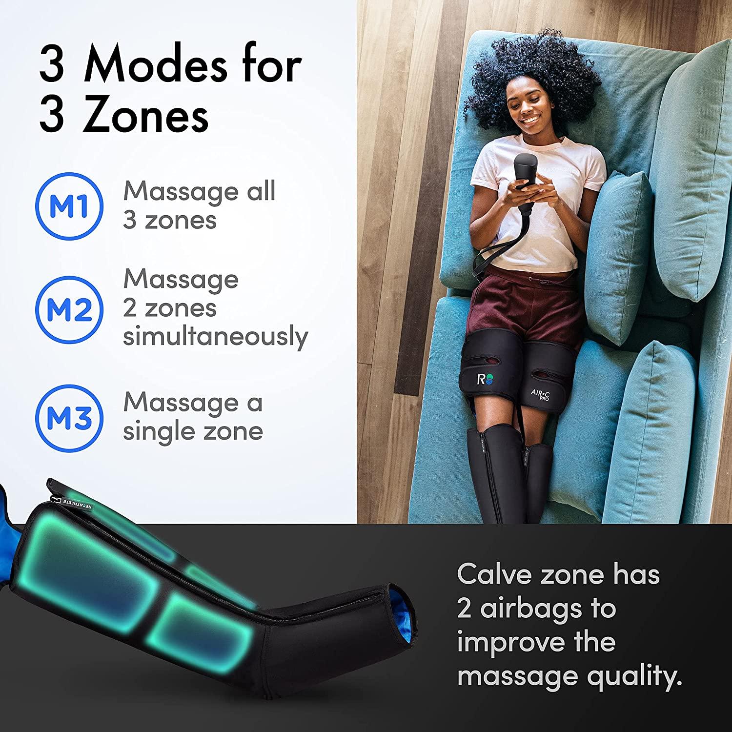ReAthlete Leg Massager Rechargeable & Portable Sequential Compression