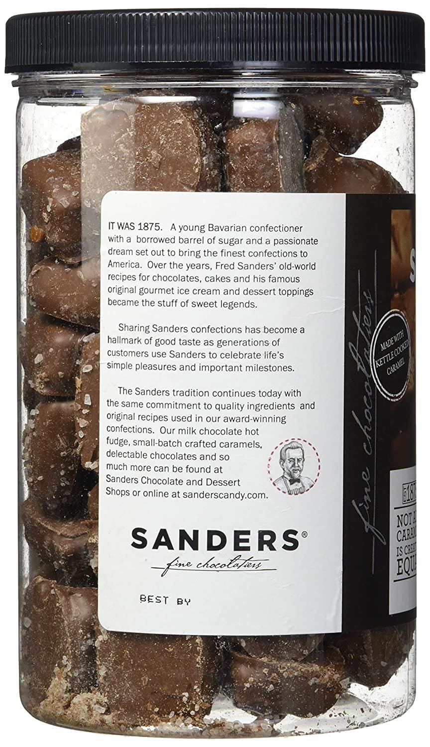 Sanders Milk Chocolate Sea Salt Caramels 36 Oz. (2.25 lb) 1