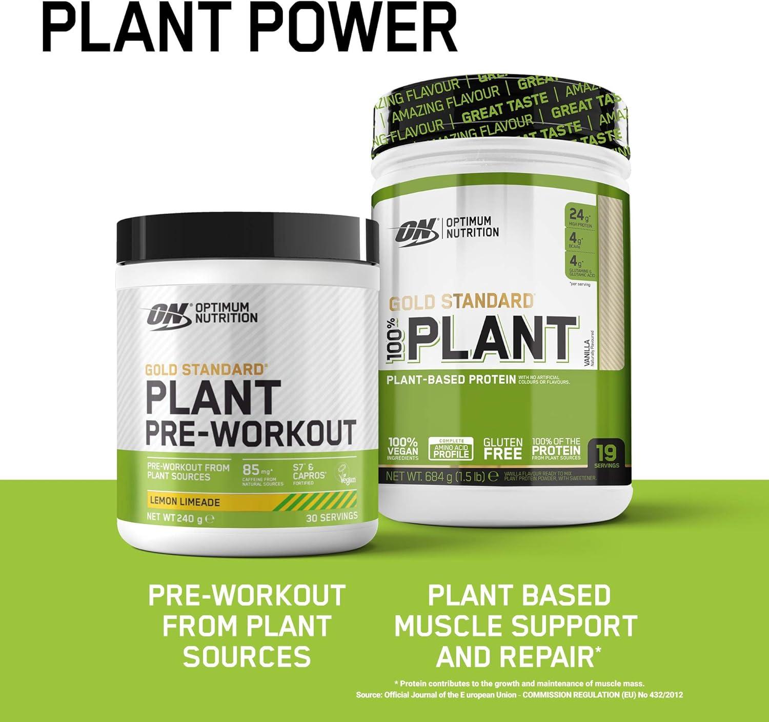 Optimum Nutrition Gold Standard Plant Pre-Workout Powder - Lemon Limeade  Flavor | Vegan Supplement for Energy | 30 Servings 240g | Buy Now with  Express International Delivery | GoSupps.com