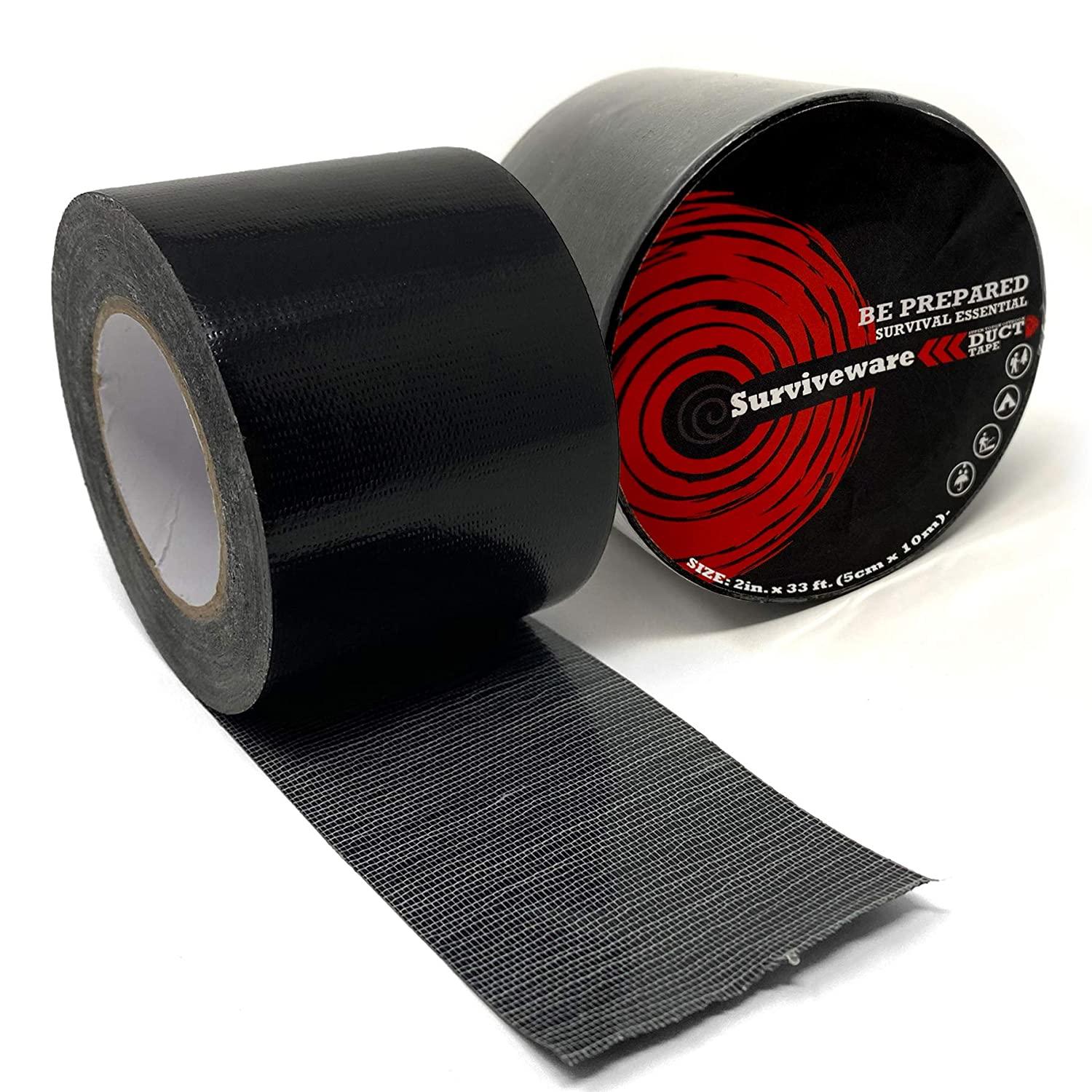 Surviveware Waterproof Duct Tape, Heavy Duty with Easy Tear Technology for  Camping, Outdoors Adventures and Survival Kits