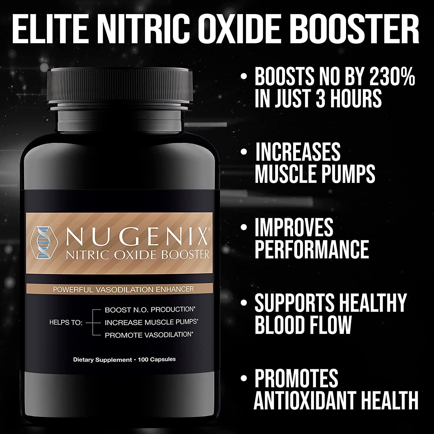 Nugenix Nitric Oxide Booster Supplement with LArginine, LCitrulline