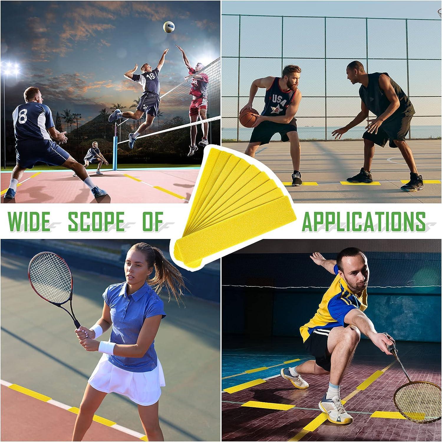 Yellow Court Line Marker Kit Training Equipment for Tennis