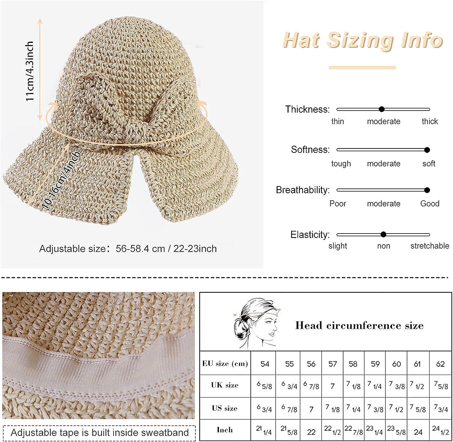 PALAY Sun Hat for Women featuring Wide Brim and Adjustable Drawstring | 3 PCS Beige Quick-Dry Caps