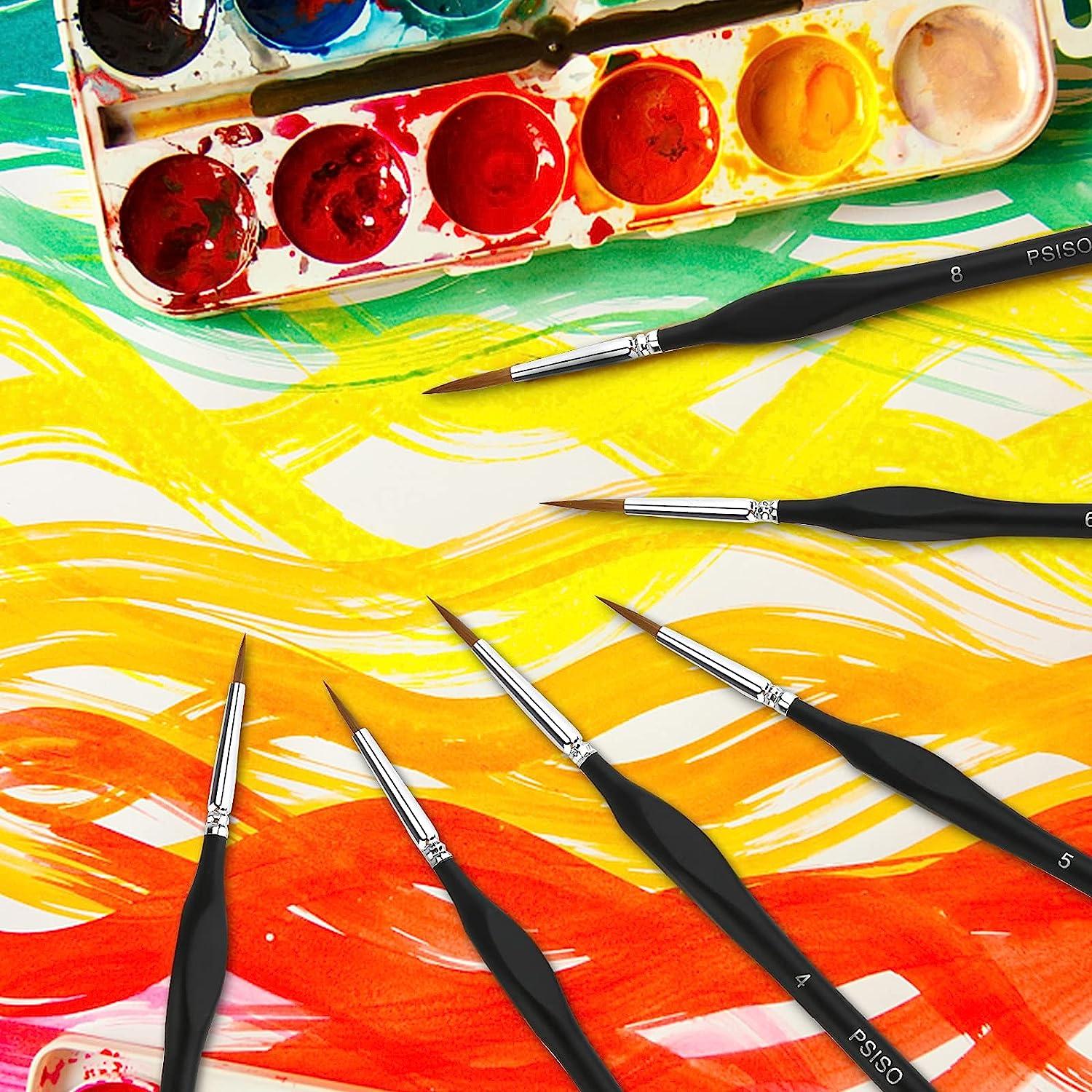 10 PCS Miniature Paint Brushes Kit Fine Detail Painting Brush