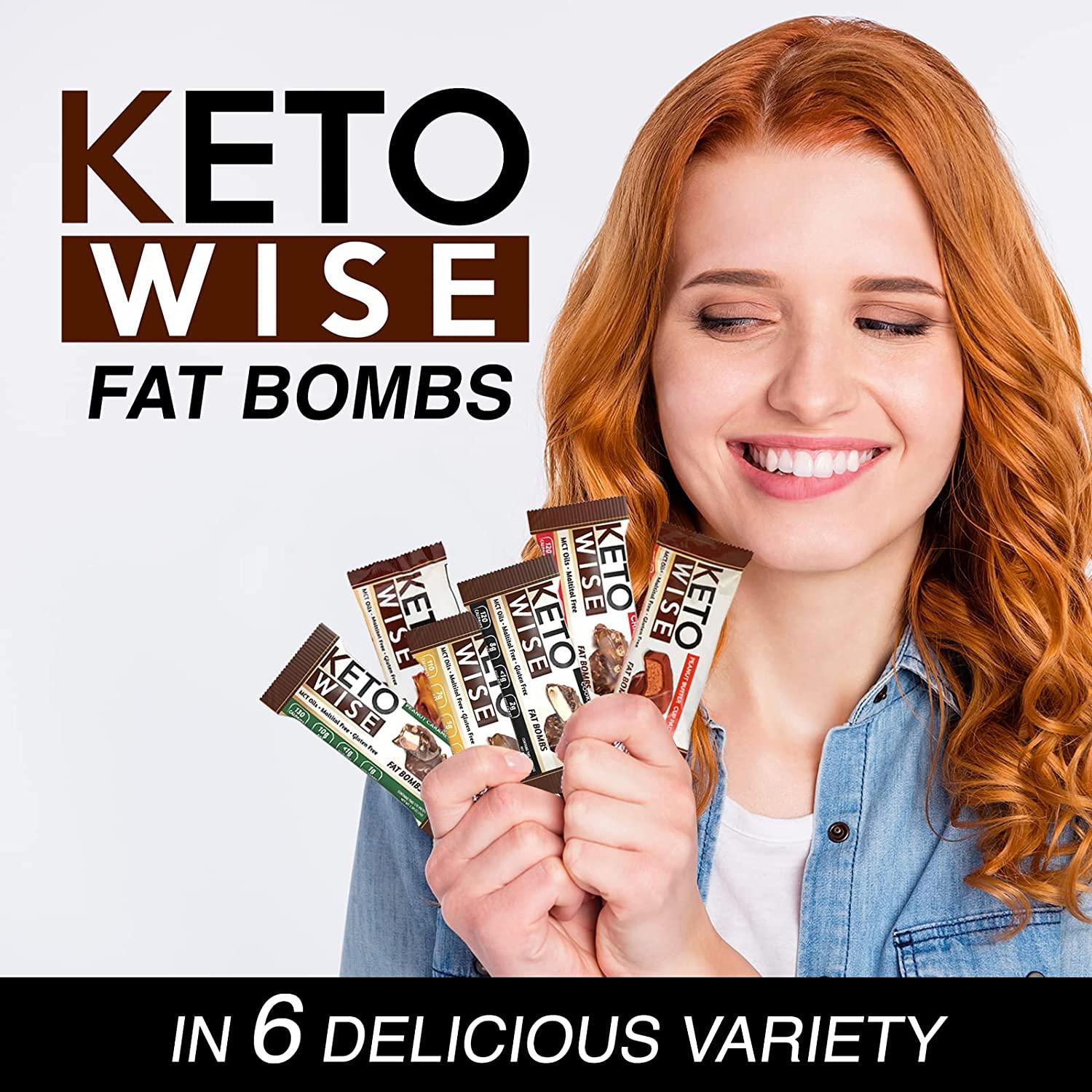 Keto Wise Fat Bombs Made with Chocolate containing MCT Oil Low Fat